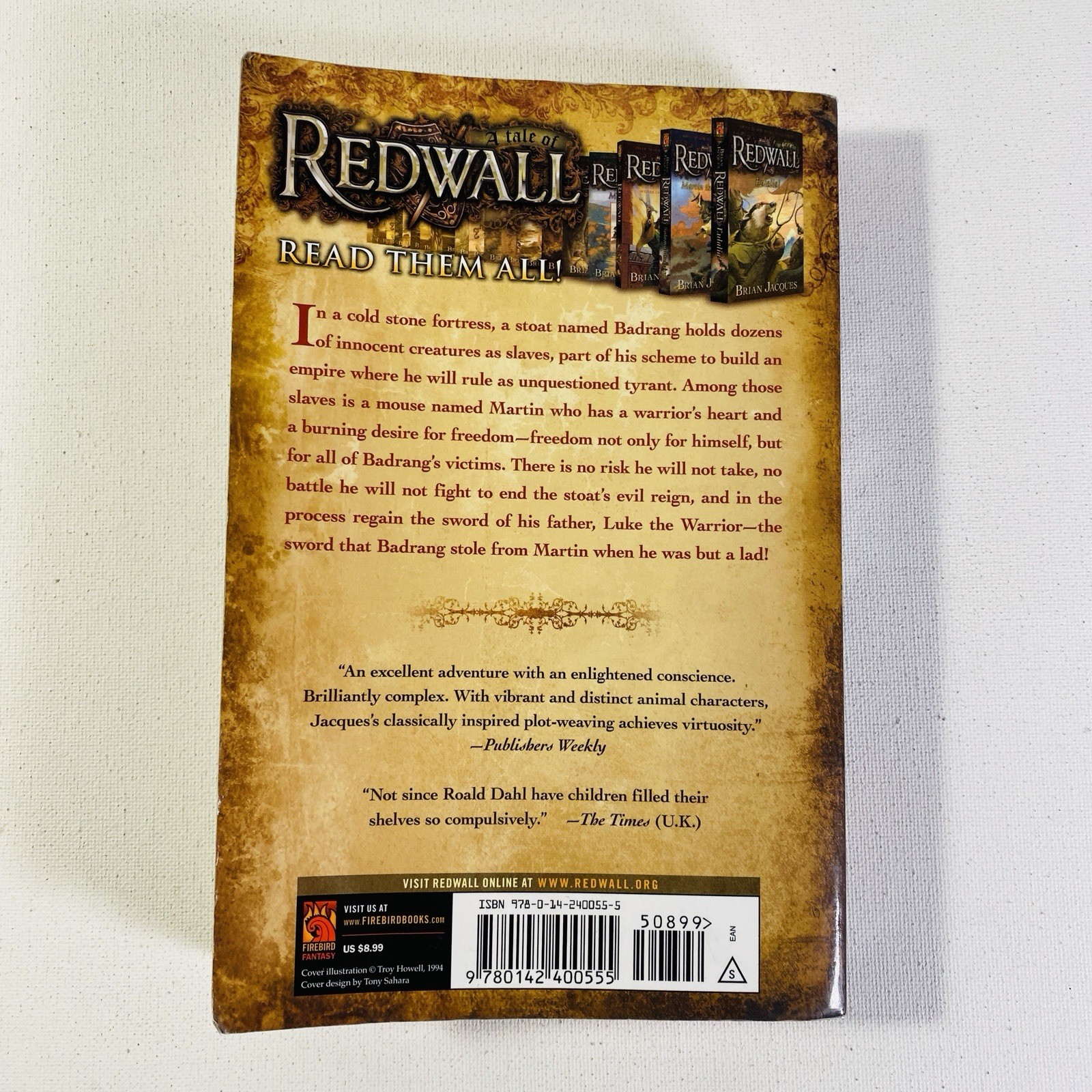 Martin the Warrior : A Tale from Redwall by Brian Jacques 2004, Trade PB