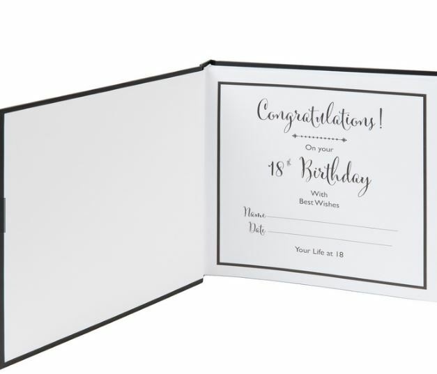 WIDDOP & CO CELEBRATION MY LIFE AT 18 SCRAP BOOK 25 x 24CM
