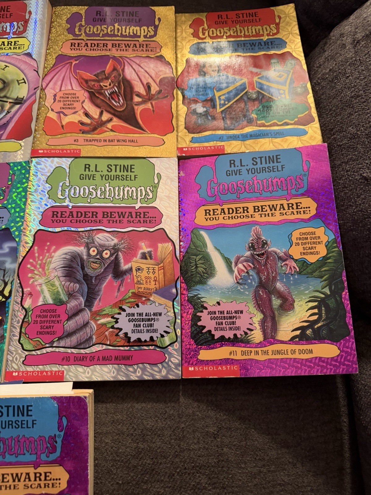 Vtg 90’s Goosebumps Book Lot Of 9 Reader Beware You Choose The Scare – RL Stine