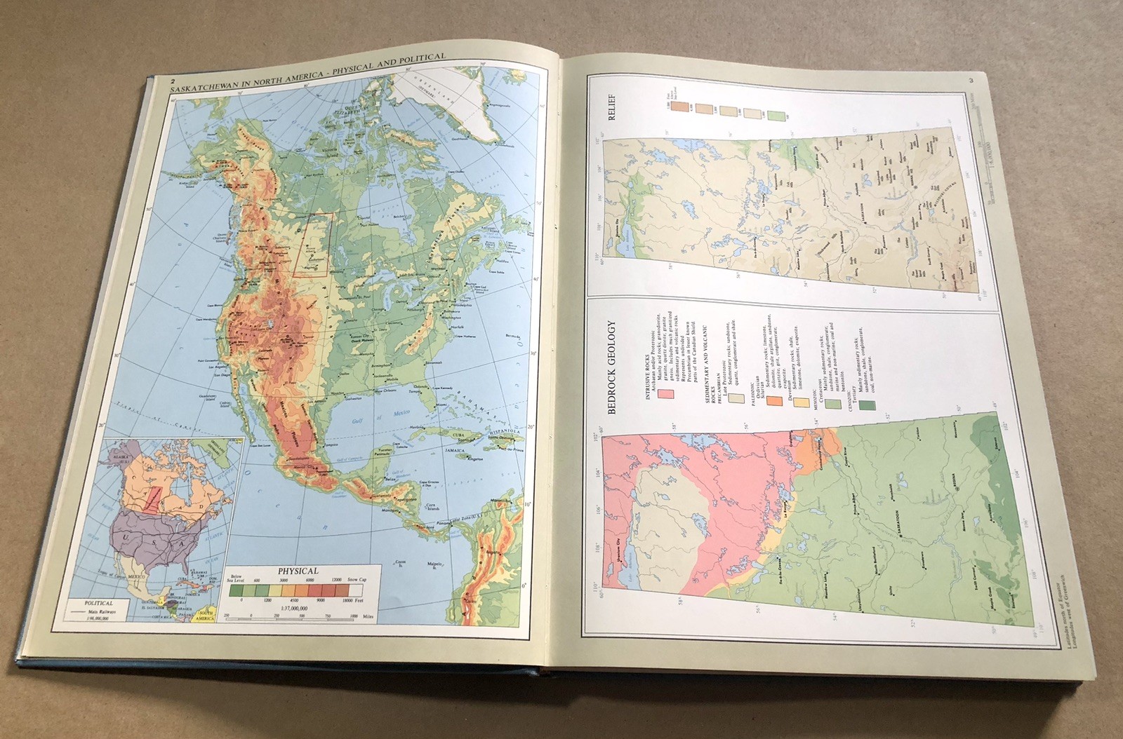 Atlas of Saskatchewan, 1969 Vintage Hardcover (10” x 13.5″) VG!