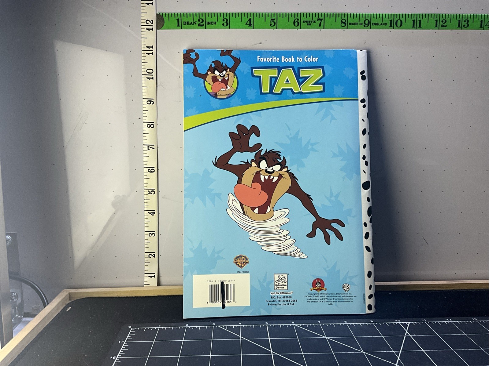 Favorite Book To Color Taz – Dalmatian Press 2004 Taz Fantaztic! 12530