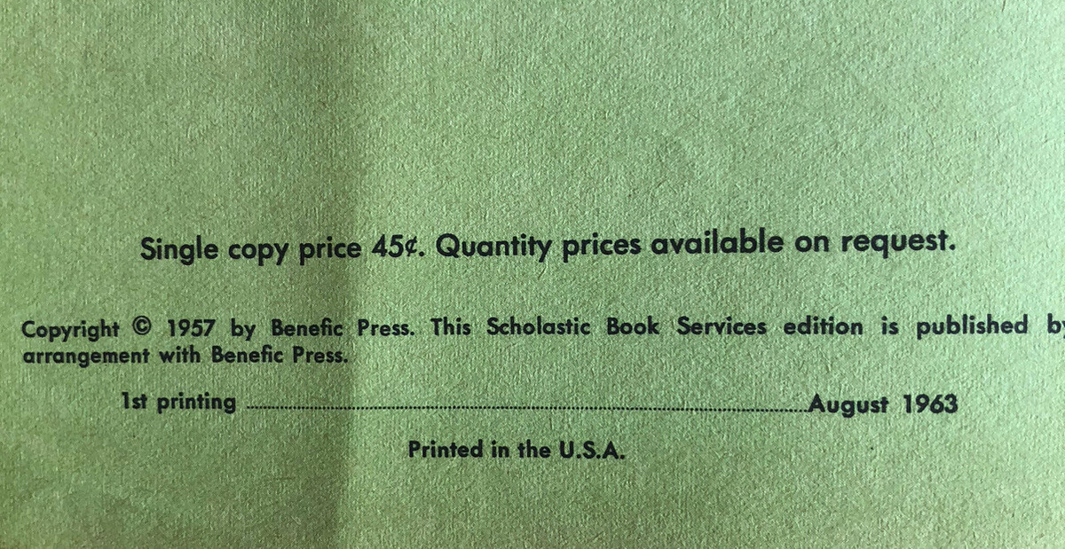 Vintage 1963 What is a Frog? by Gene Darby, Scholastic First Printing Paperback