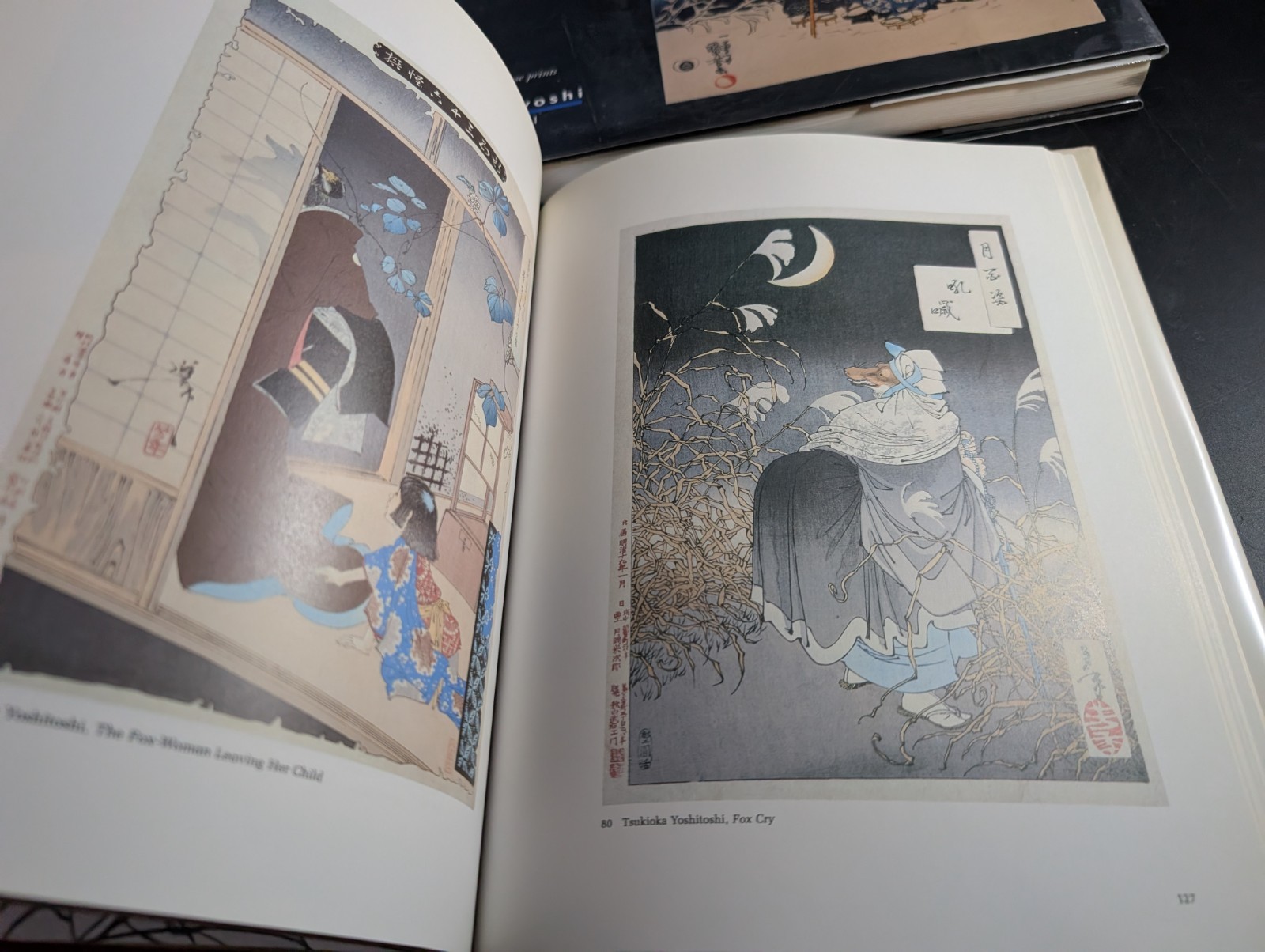 x2 Art Book Lot Heroes & Ghosts Japanese Prints by Kuniyoshi Ghosts & Demons LS