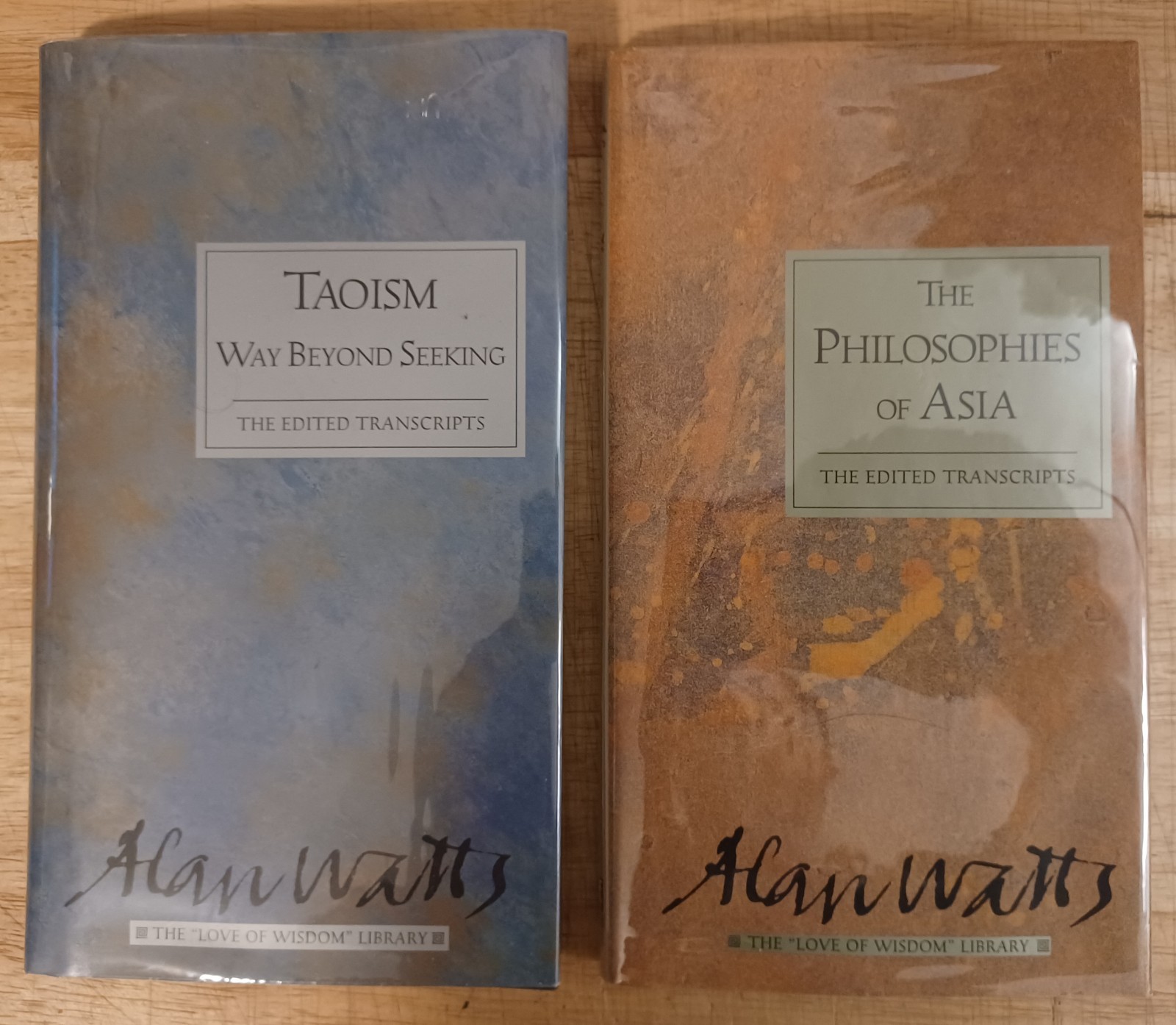 Alan Watts: The Edited Transcripts Series. Six 1st Print Hardcovers. Sharp