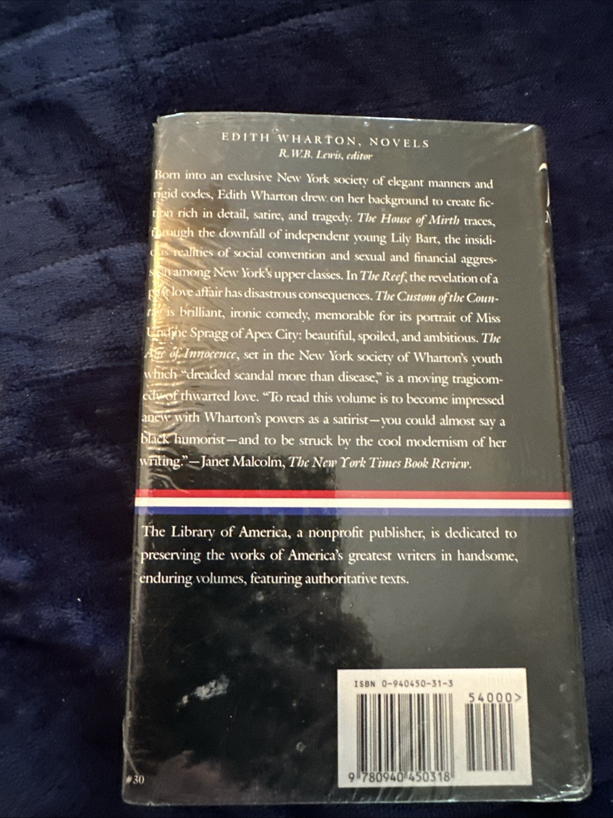 Edith Wharton Library of America HC DJ SEALED House Of Mirth, Reef Etc
