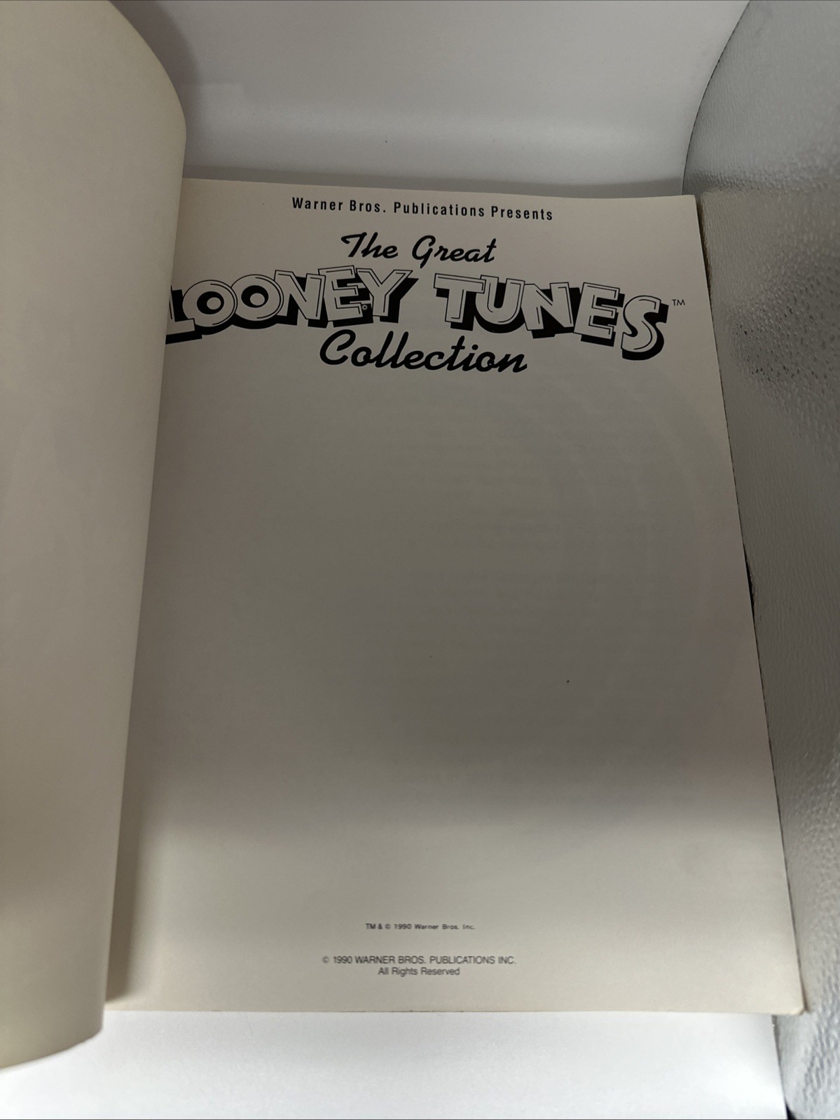 THE GREAT LOONEY TUNES COLLECTION Songbook 1990 First Edition Trade EUC