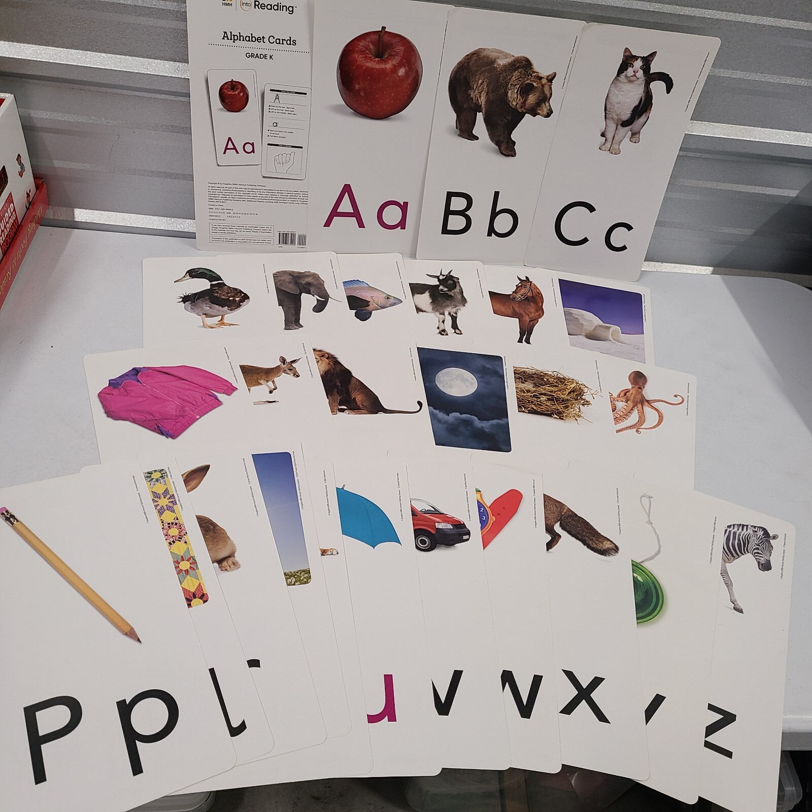Grade K – Alphabet Cards – HMH Into Reading Large, Kindergarten