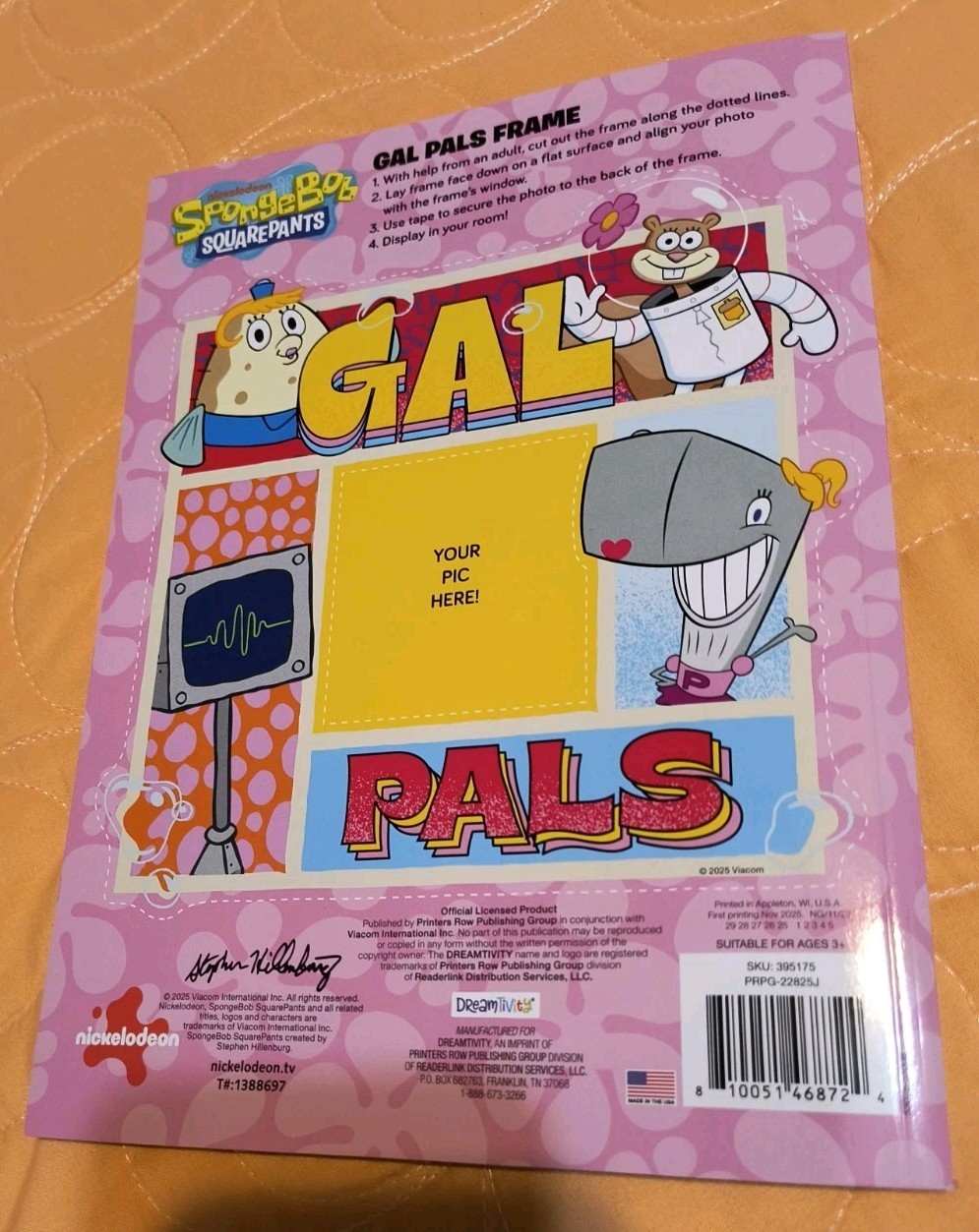 SpongeBob SquarePants Dot-to-Dot Coloring & Activity Book Tear/Share Pages 🆕