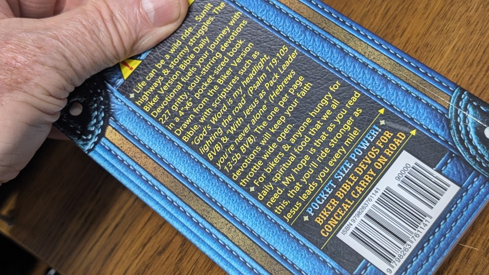 Biker Version Bible Daily Devotional ✦ Pocket Size ✦ 227 BVB Daily Devotions 🏍
