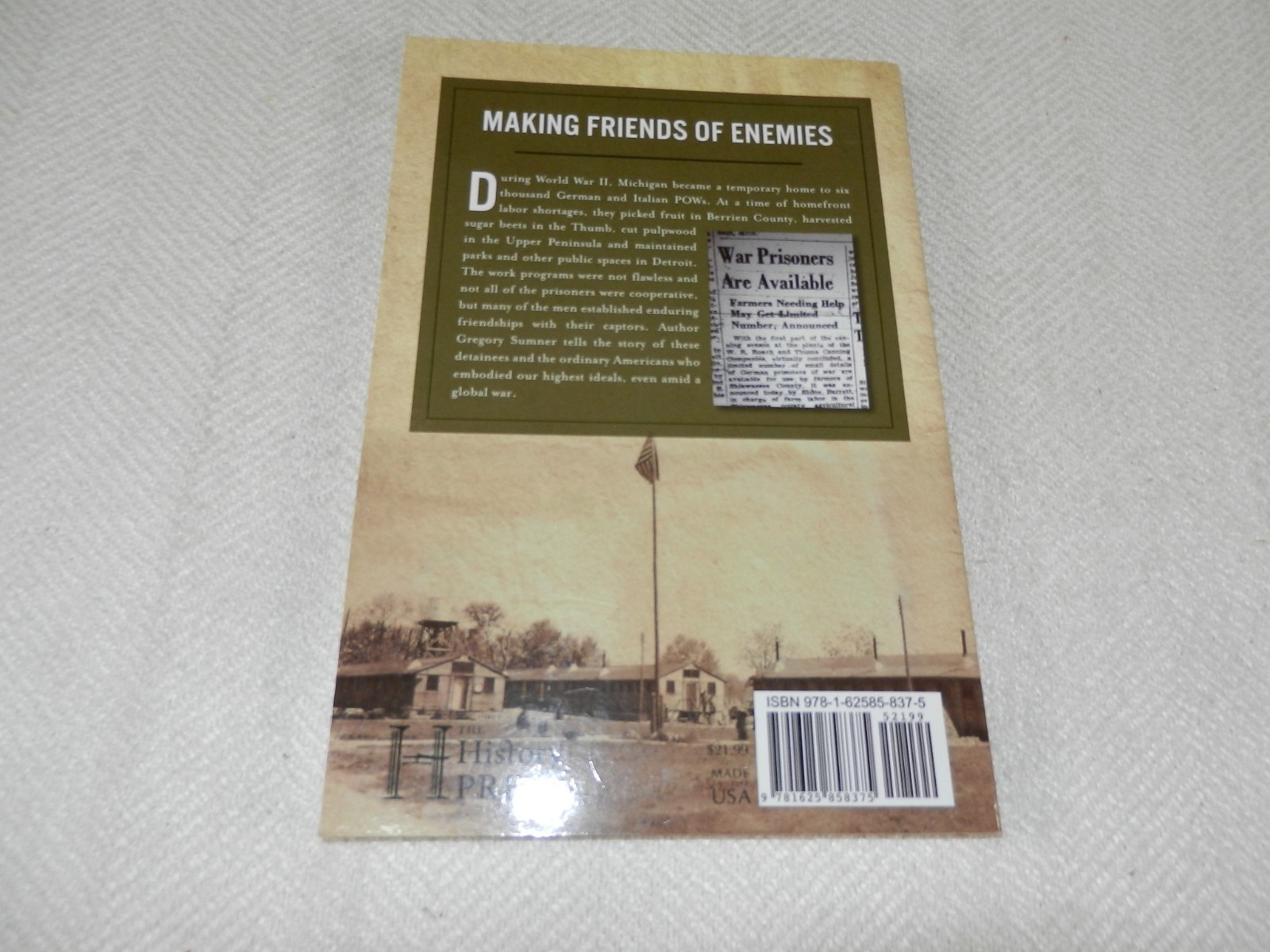 WW II Several German Prisoner of War camps “MICHIGAN POW CAMPS IN WW II”