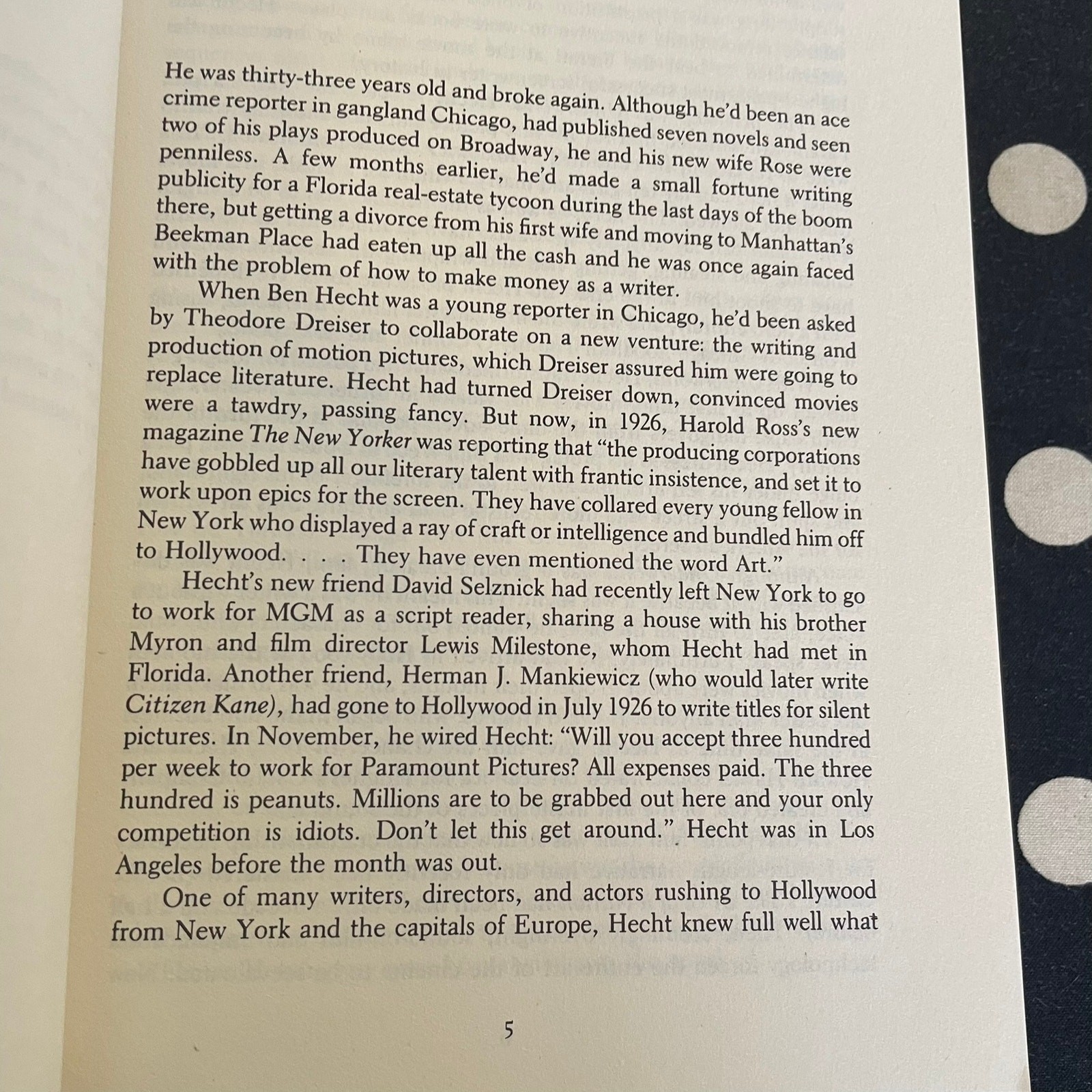 Ben Hecht: A Biography by William MacAdams 1990 Softcover