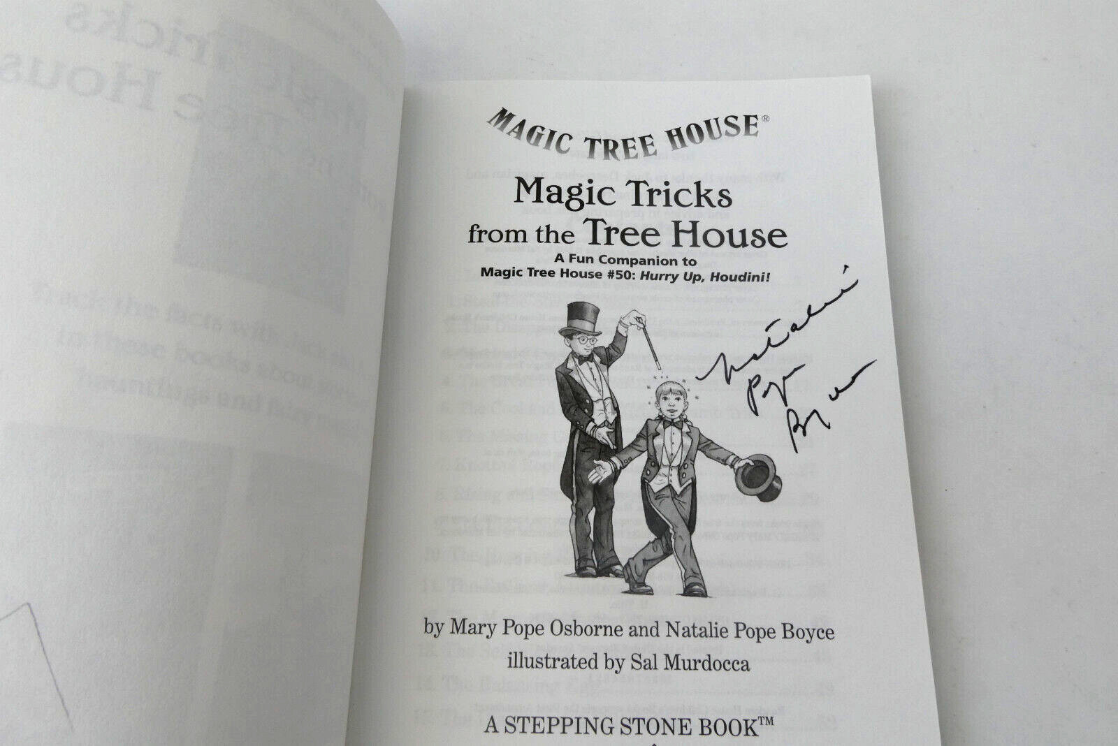 2013 Magic Tree House Tricks From Signed Mary Pope Osborne Natalie Boyce Book