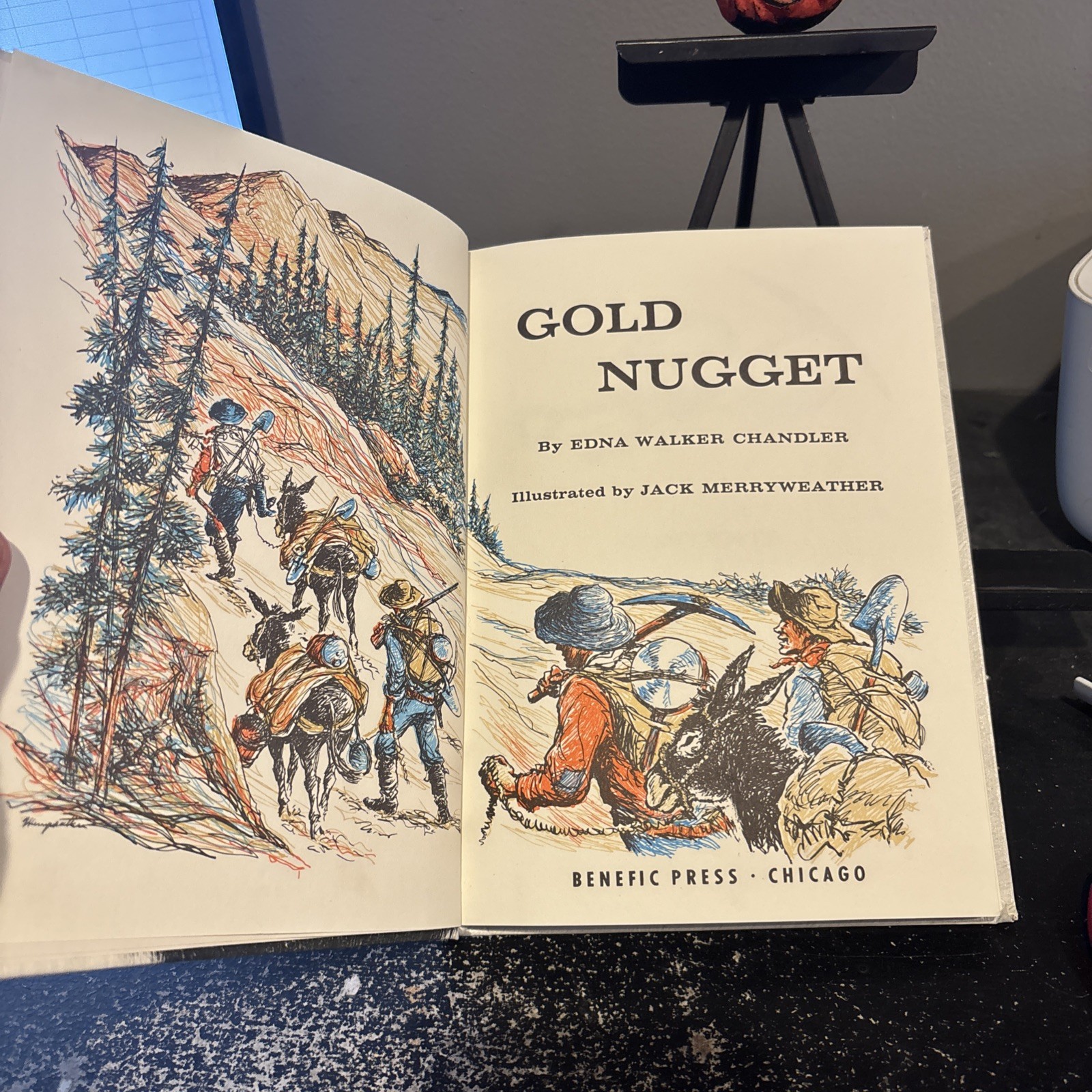 Gold Nugget Edna Walker Chandler HB 1976 Tom Logan Series HC.