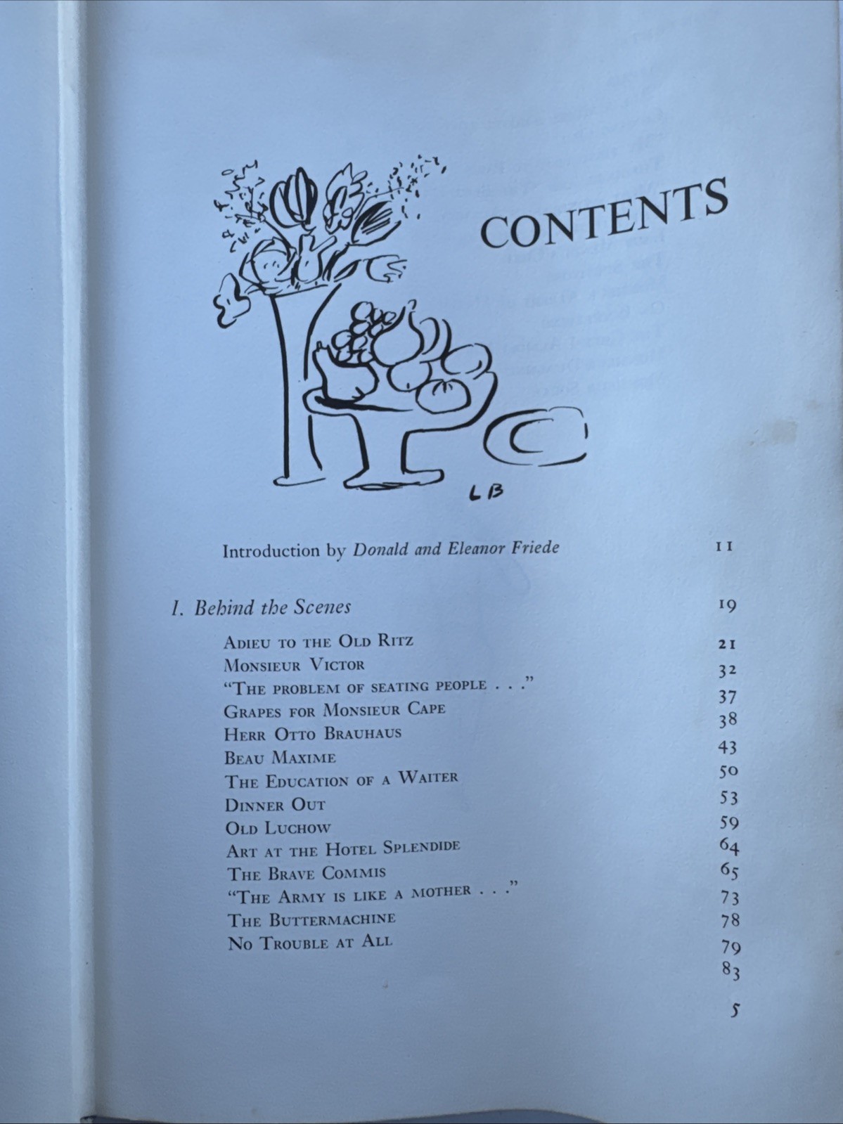 Ludwig Bemelmans La Bonne Table 1st/1st Edition 1964 food memoir Hardcover