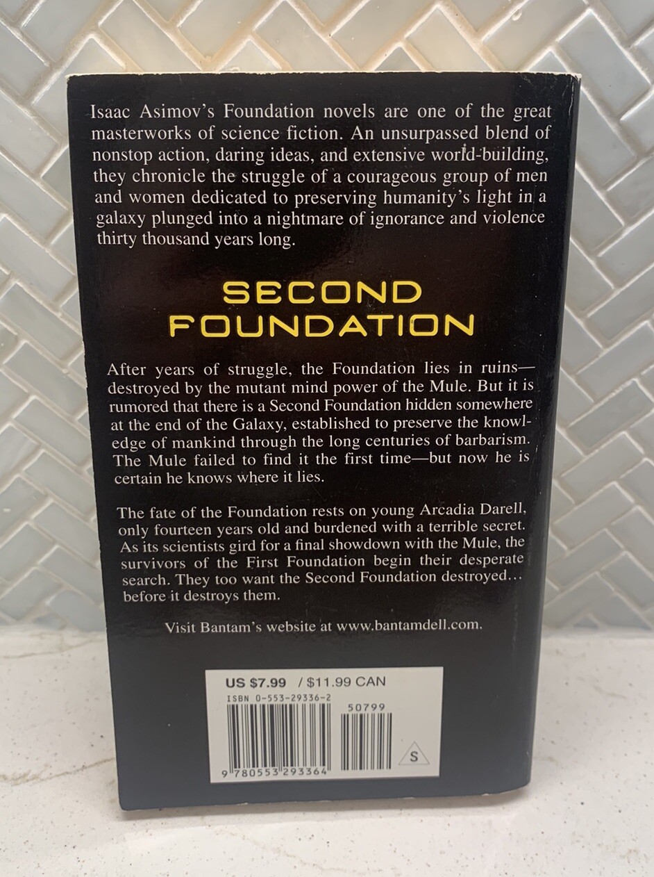 FOUNDATION Novels by Isaac Asimov Lot of 3 mm paperback set + Prelude three PICS