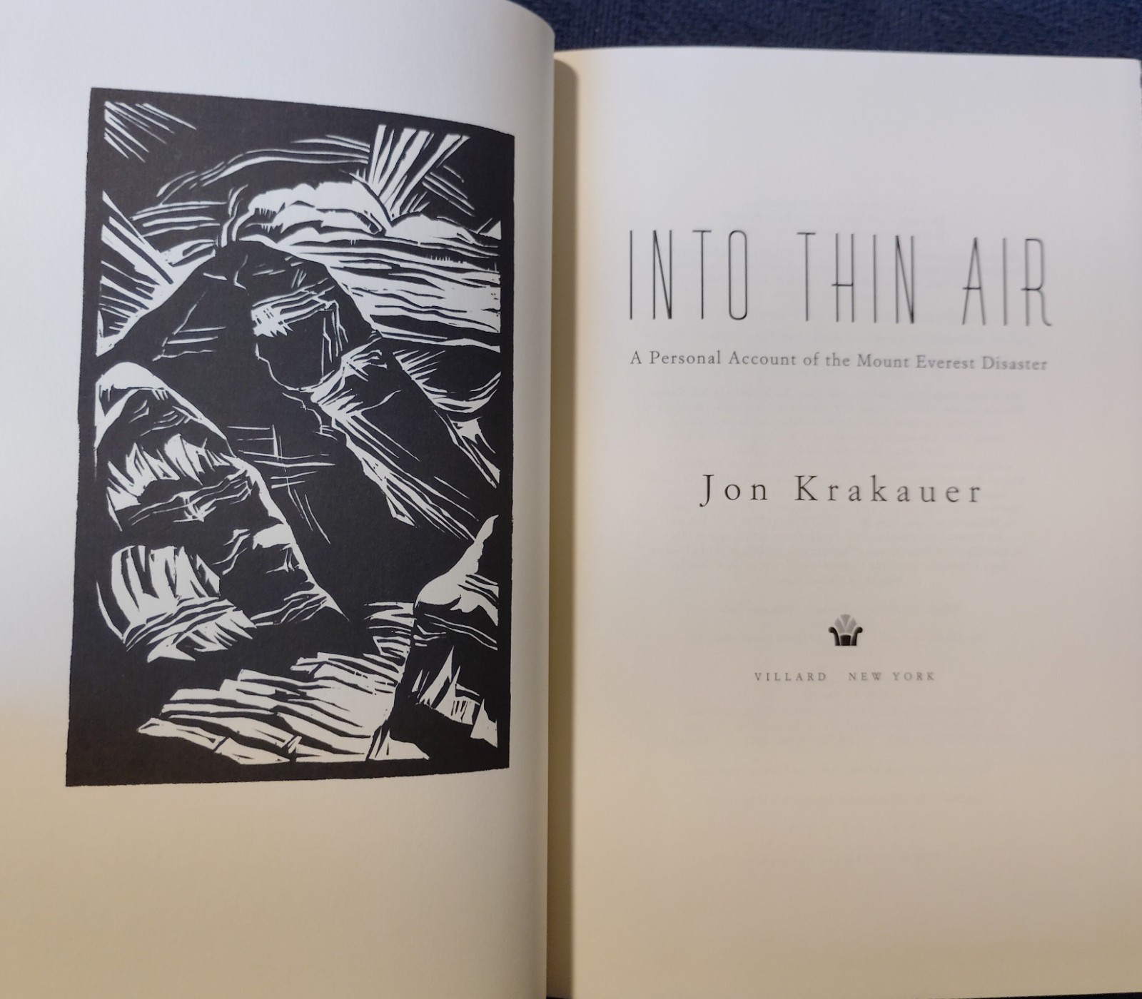 INTO THIN AIR by Jon Krakauer (1997) AS NEW 1ST/1ST FINE UNREAD HARDCOVER