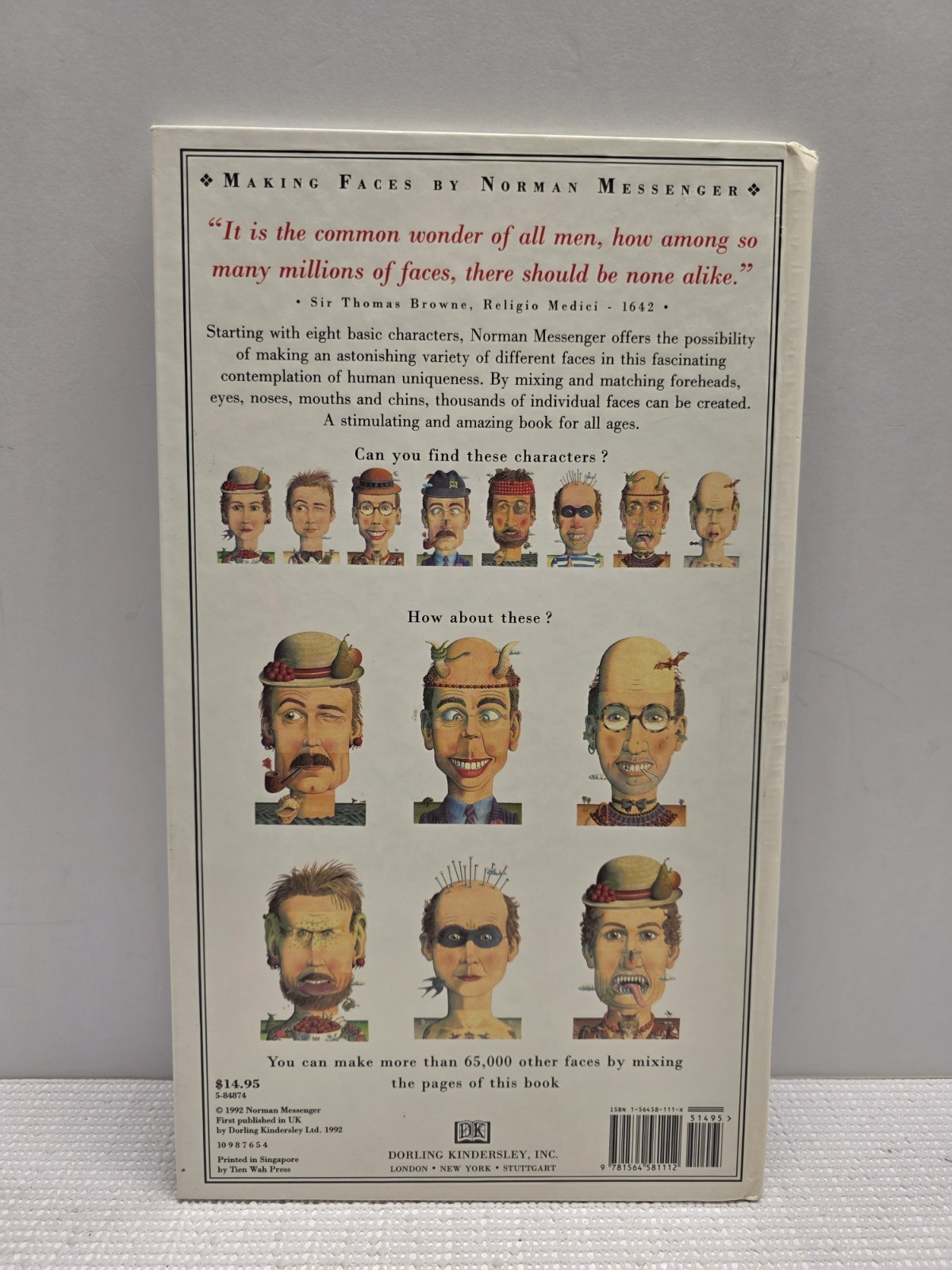 Making Faces & The Perfect Match DK HC 1st Editions Norman Messenger Anderson