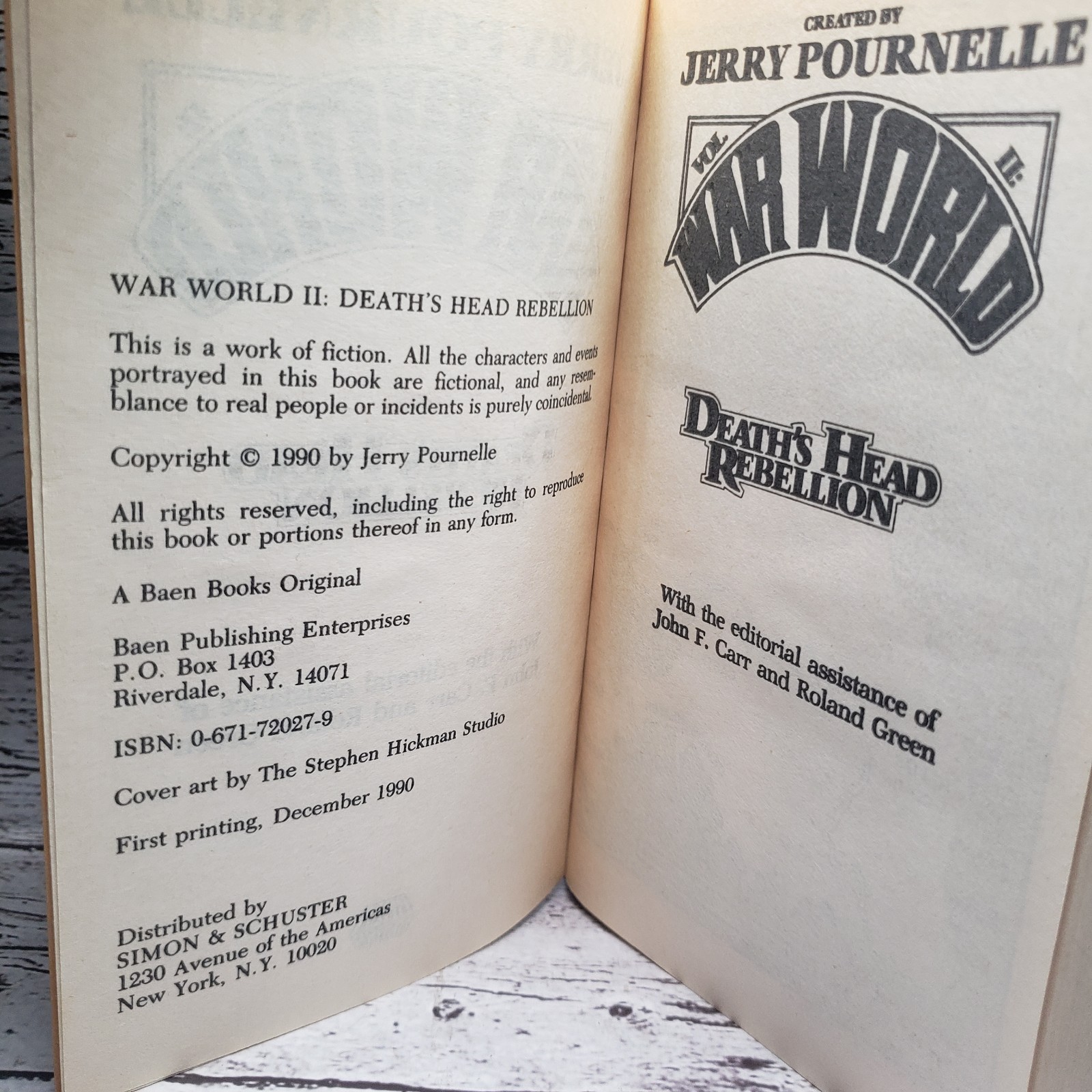 Jerry Pournelle WAR WORLD Series 6 PB Book LOT Vols 1-4, Revolt On + Blood Feud