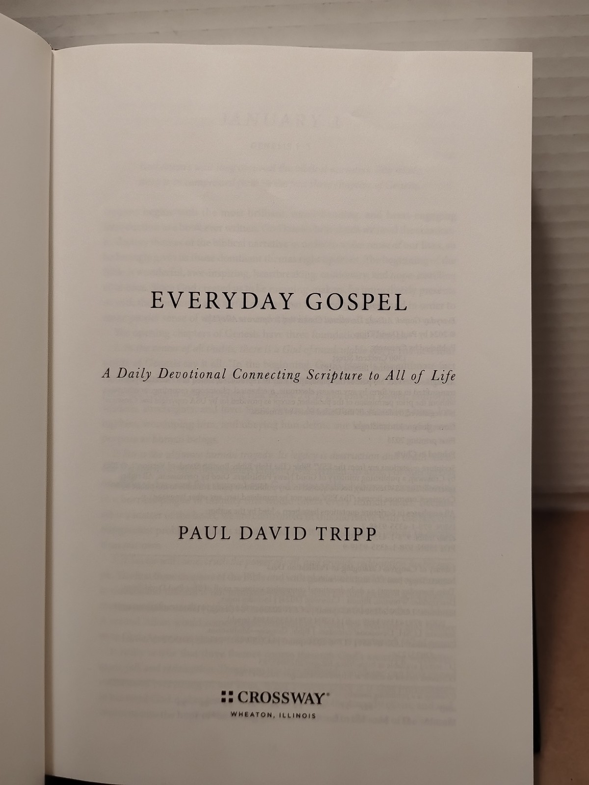 Everyday Gospel by Paul David Tripp – 2024 – Hardcover Daily Devotional