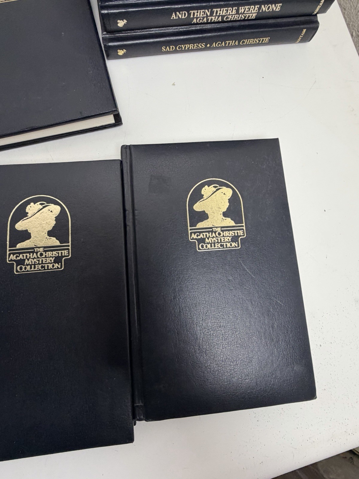 Lot 37 Bantam Agatha Christie Mystery Collection Leatherette Hardcover Books HC
