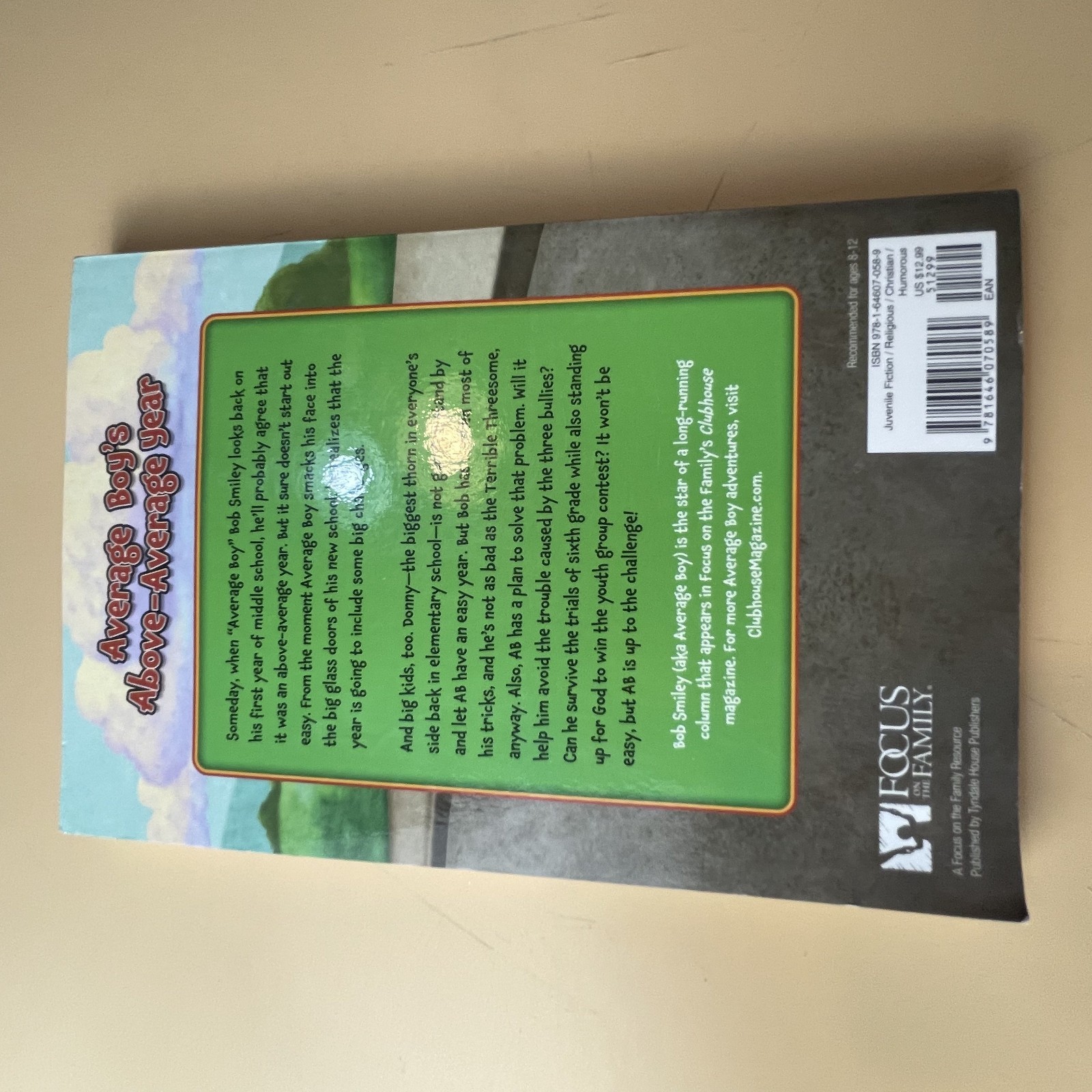 Average Boy’s above-Average Year by Bob Smiley (2022, Trade Paperback)