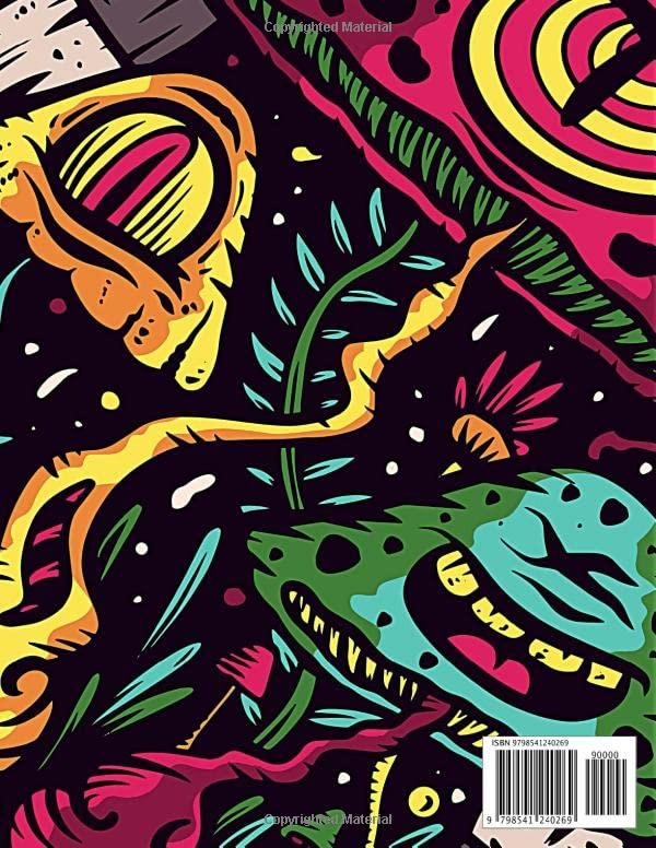 Stoner Coloring Book: Trippy Psychedelic Stoner 420 Coloring Pages For Adults Wi