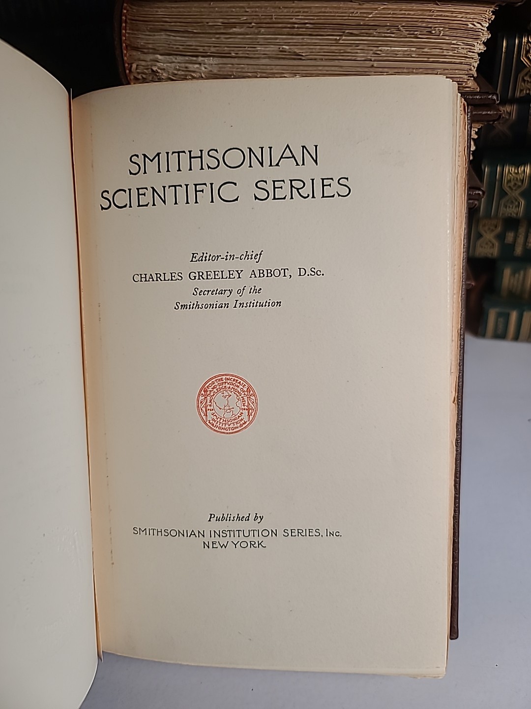 Smithsonian Scientific Series Set of 10 Hardcover Illustrated Volumes – Ornate B