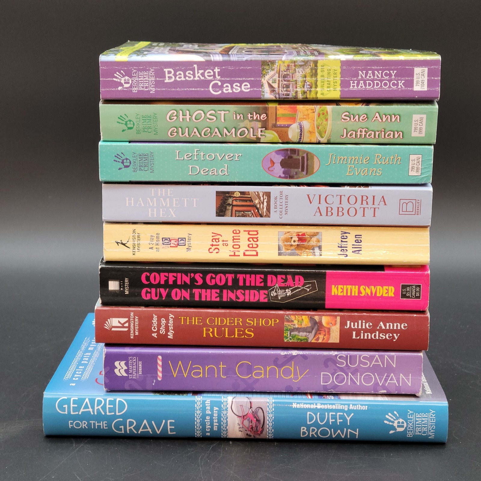 Lot Of 9 MISC Cozy Murder Mystery Books Various Authors & Titles PB & HC
