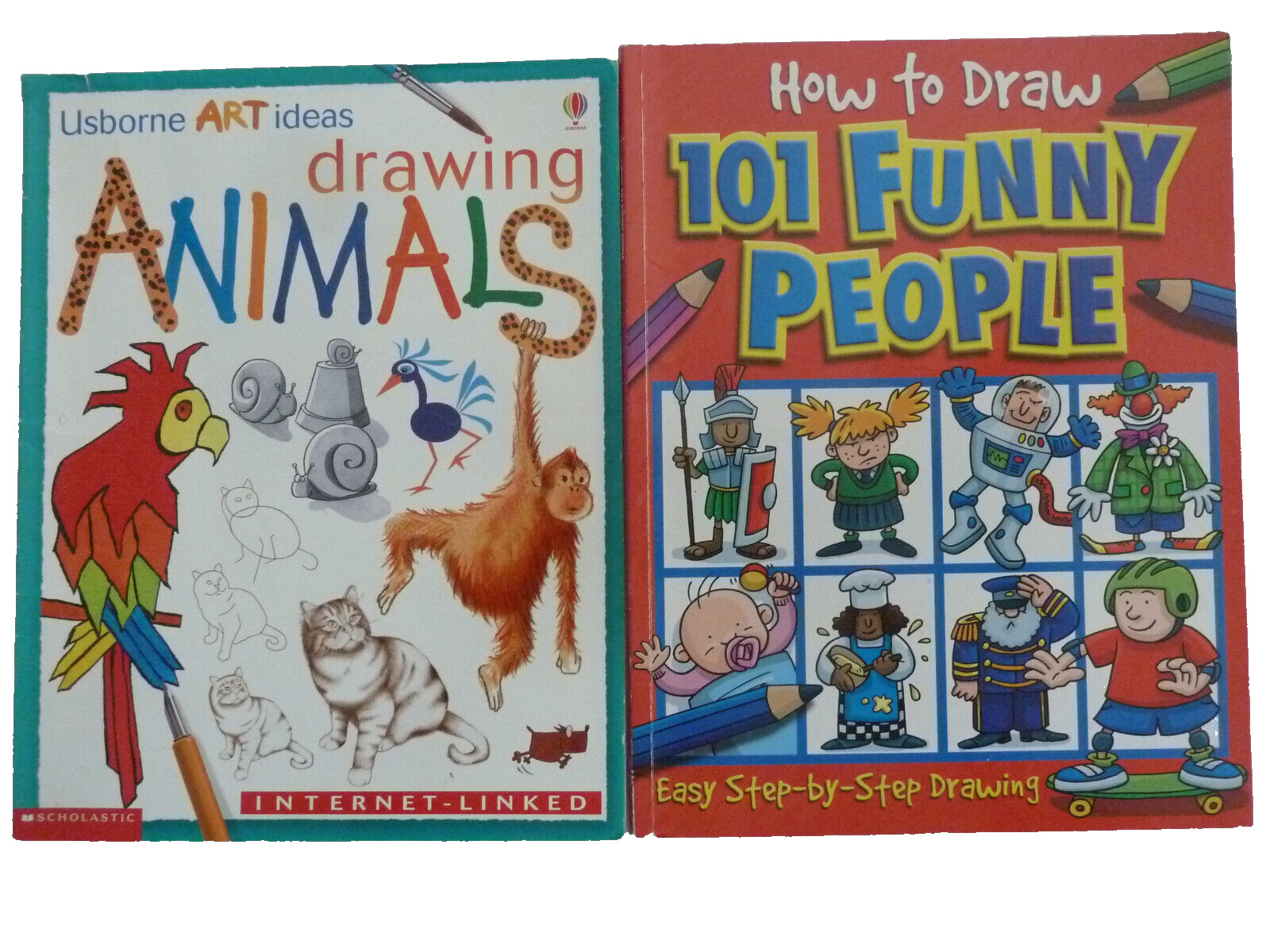SEVEN (7) paperbacks on HOW TO DRAW…, I CAN DRAW for beginning artists