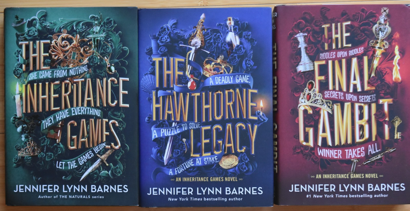 Jennifer Lynn Barnes, Inheritance Games Book 1-3, Hardcover/LN