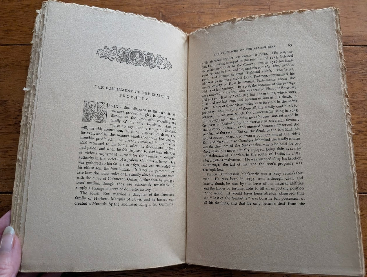 1924 book Prophecies of the Brahan Seer Mackenzie Scottish Oracle Occult