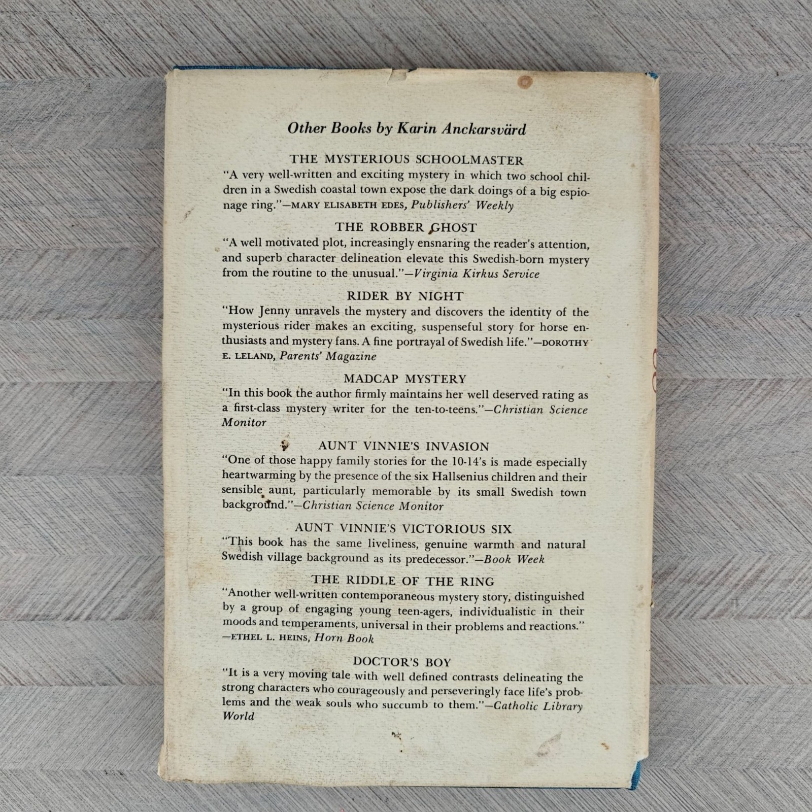 Struggle At Soltuna By Karin Anckarsvard 1968 First American Edition