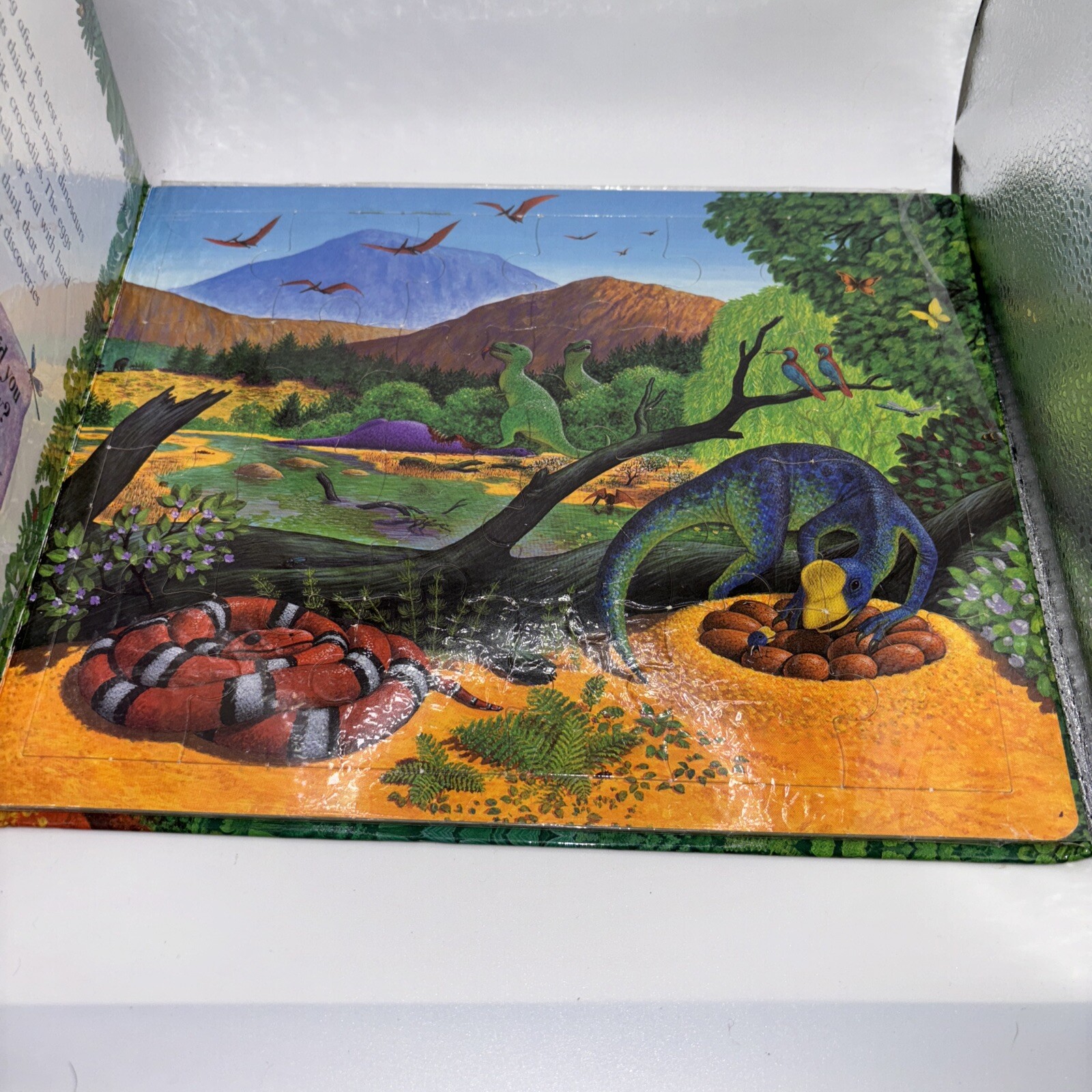 Jigsaw Dinosaurs by Anne Sharp. (2000, Hardcover) jigsaw puzzles in a book form
