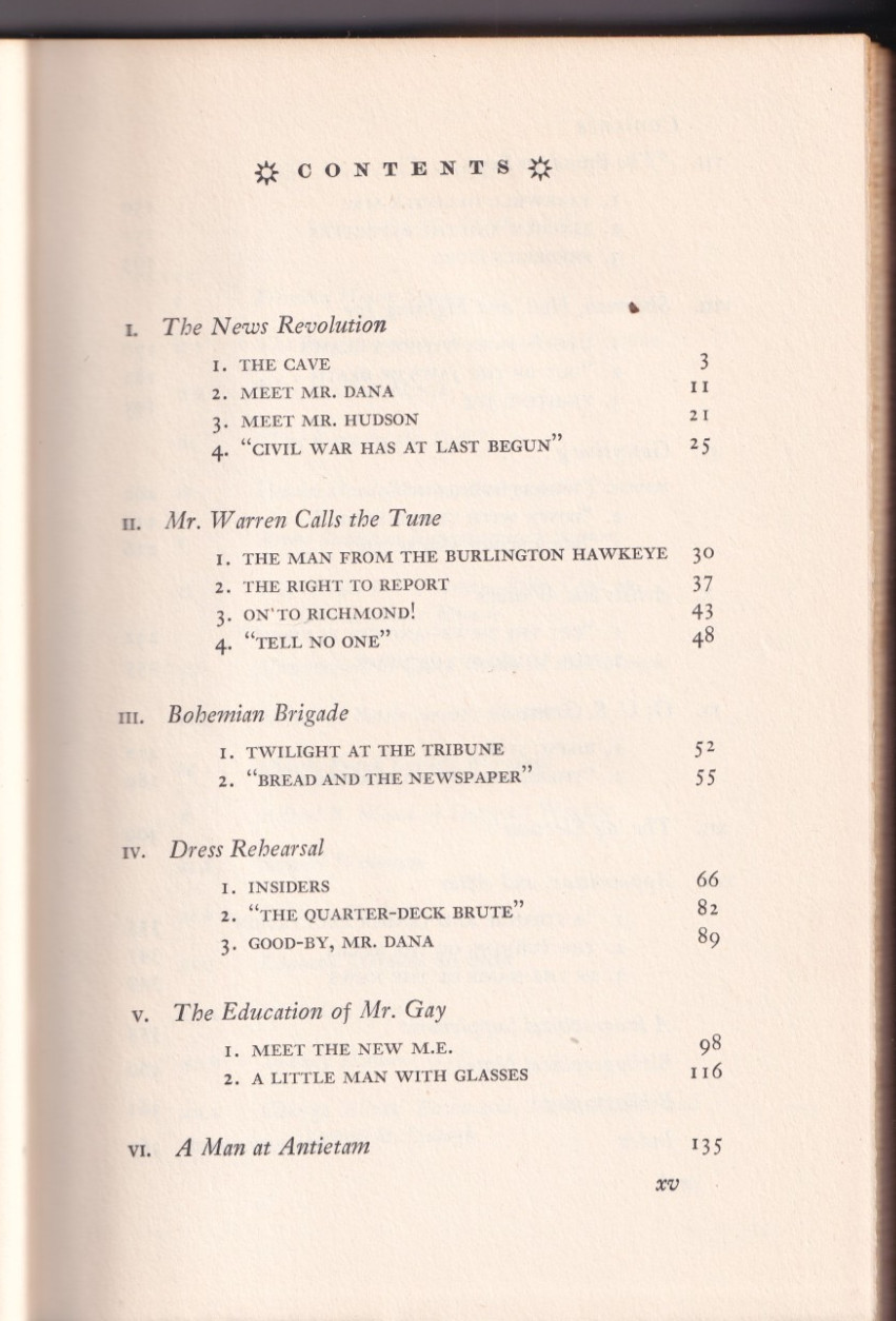 Bohemian Brigade (HB, 1954, 376 pages) by Louis M. Starr