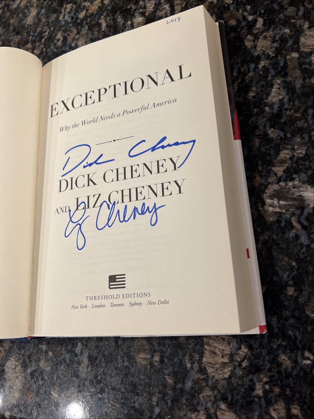 Exceptional By Dick & Liz Cheney 1st ED/Print Bush January 6th Select Committee