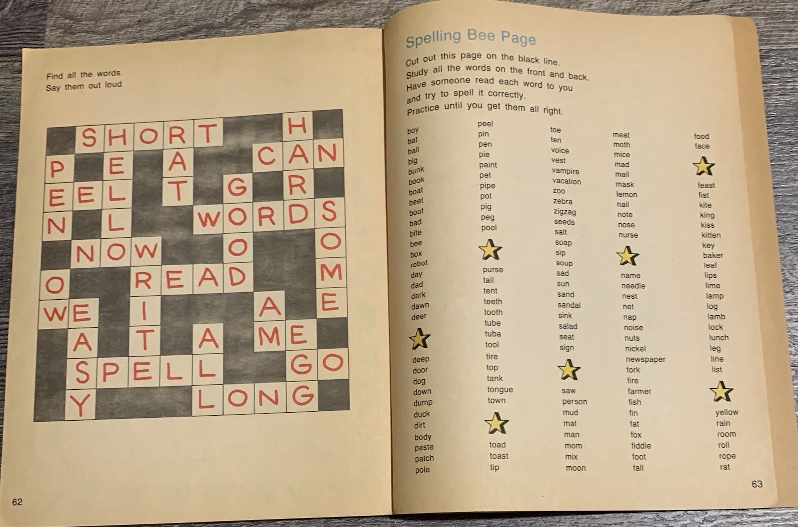 RARE! 1st Vtg Golden Trade PB Ed. Spelling Fun Arlene Dubanevich 1981 ACCEPTABLE