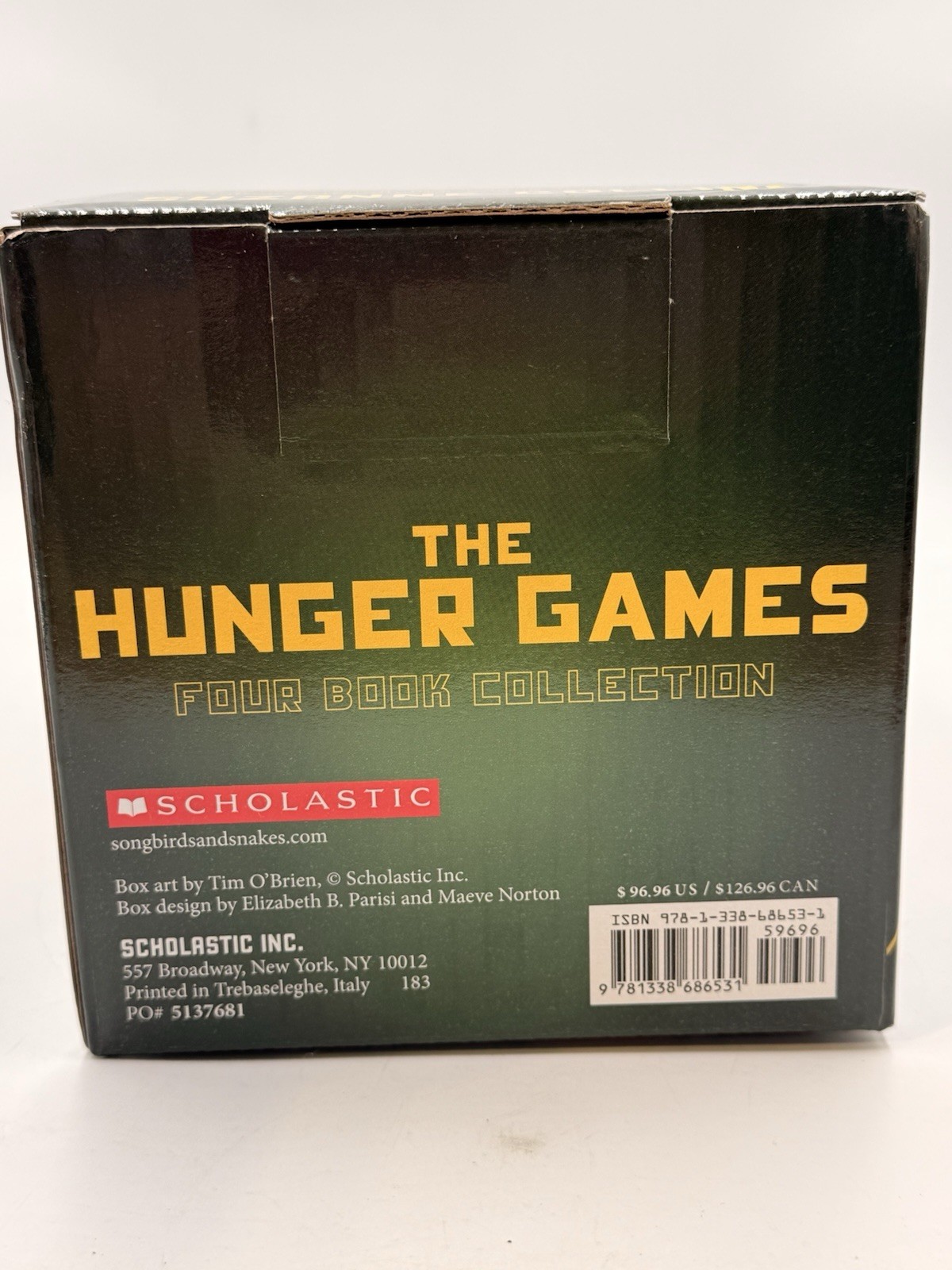 The Hunger Games Four Book Collection Hardcover Box Set by Suzanne Collins