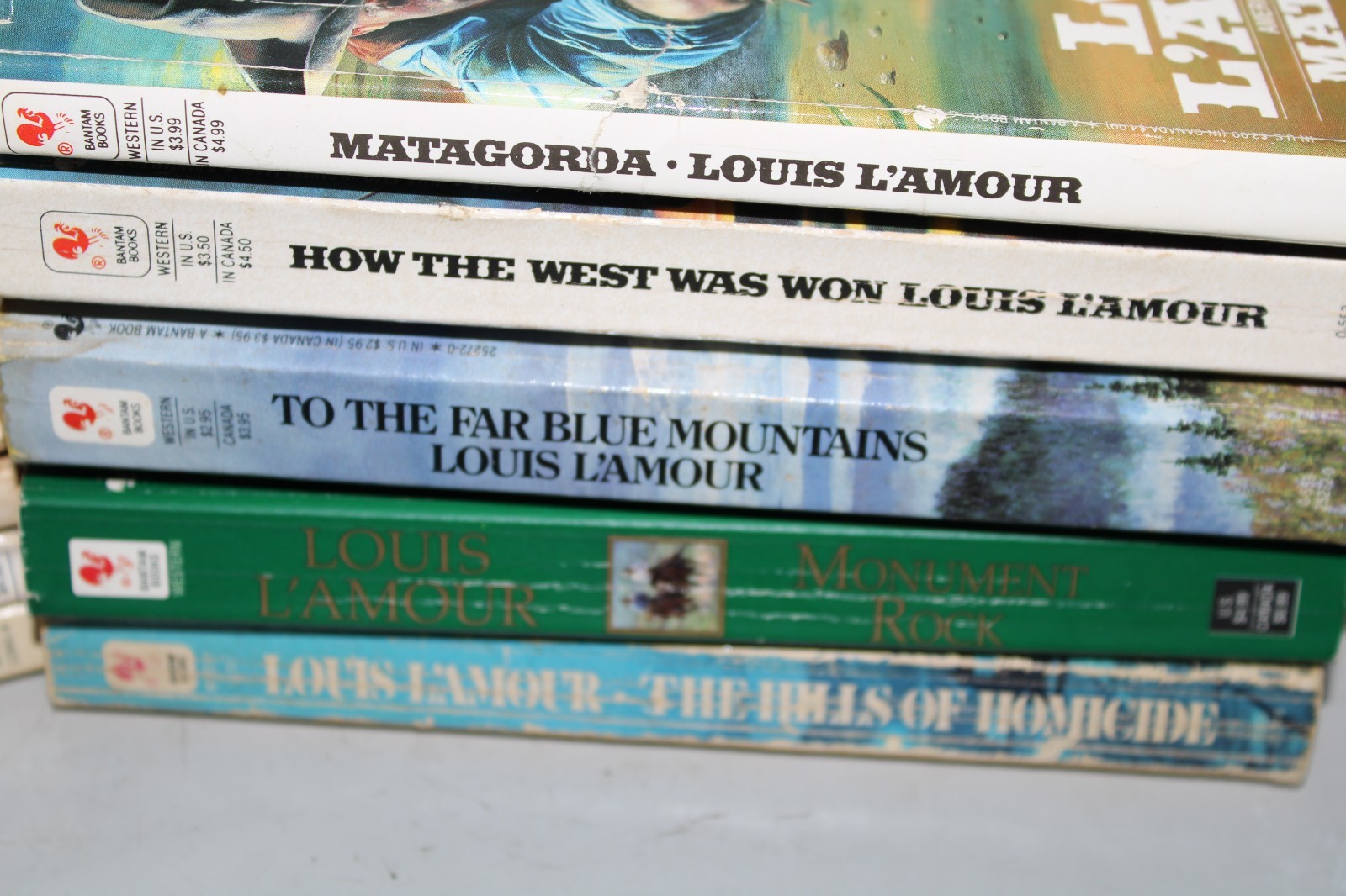 Louis L’Amour Vintage Paperback Set Of 10 Books