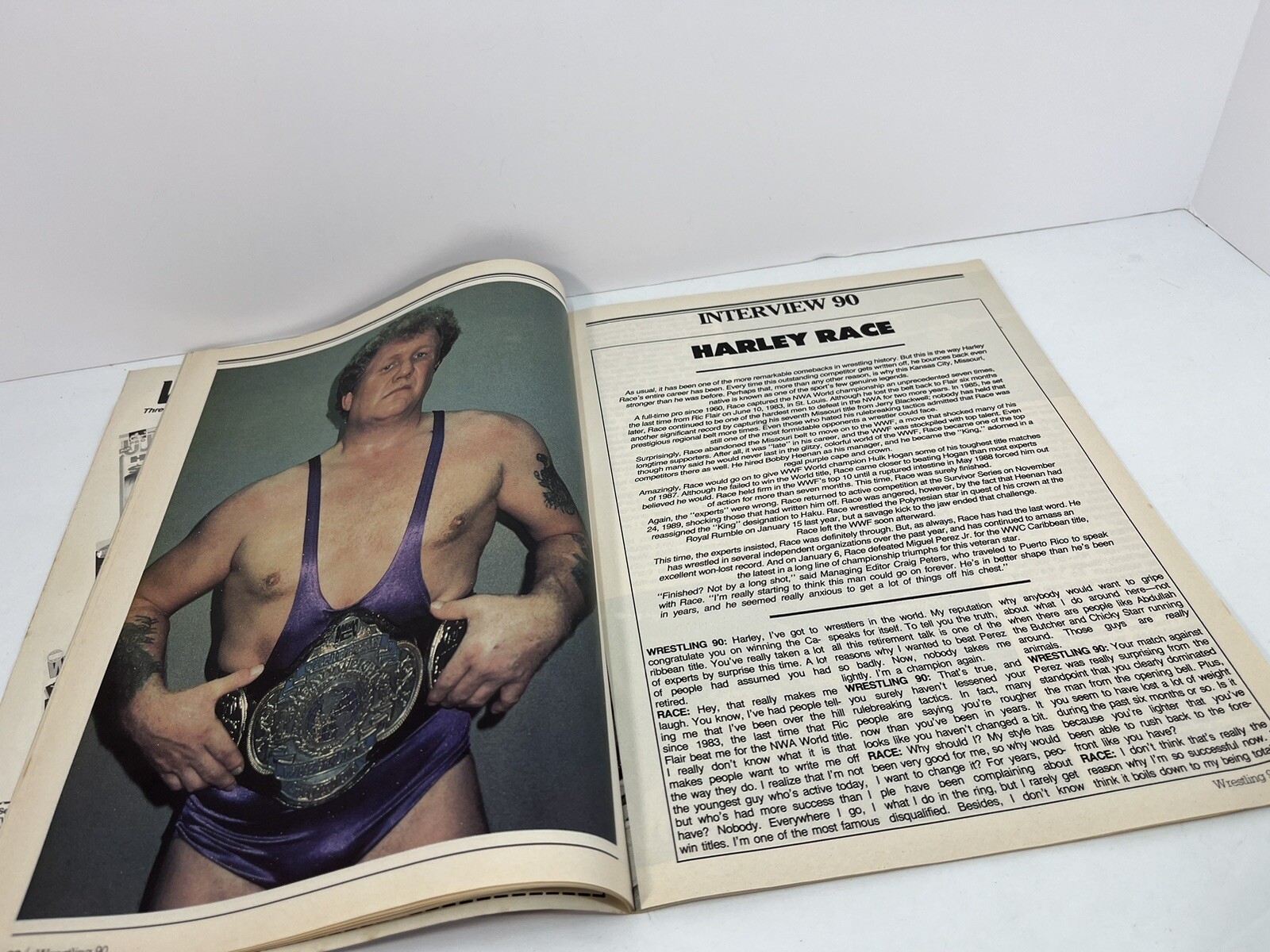 WRESTLING 90 MAGAZINE Summer 1990 Hulk Hogan Ultimate Warrior Dusty Rhodes WWF
