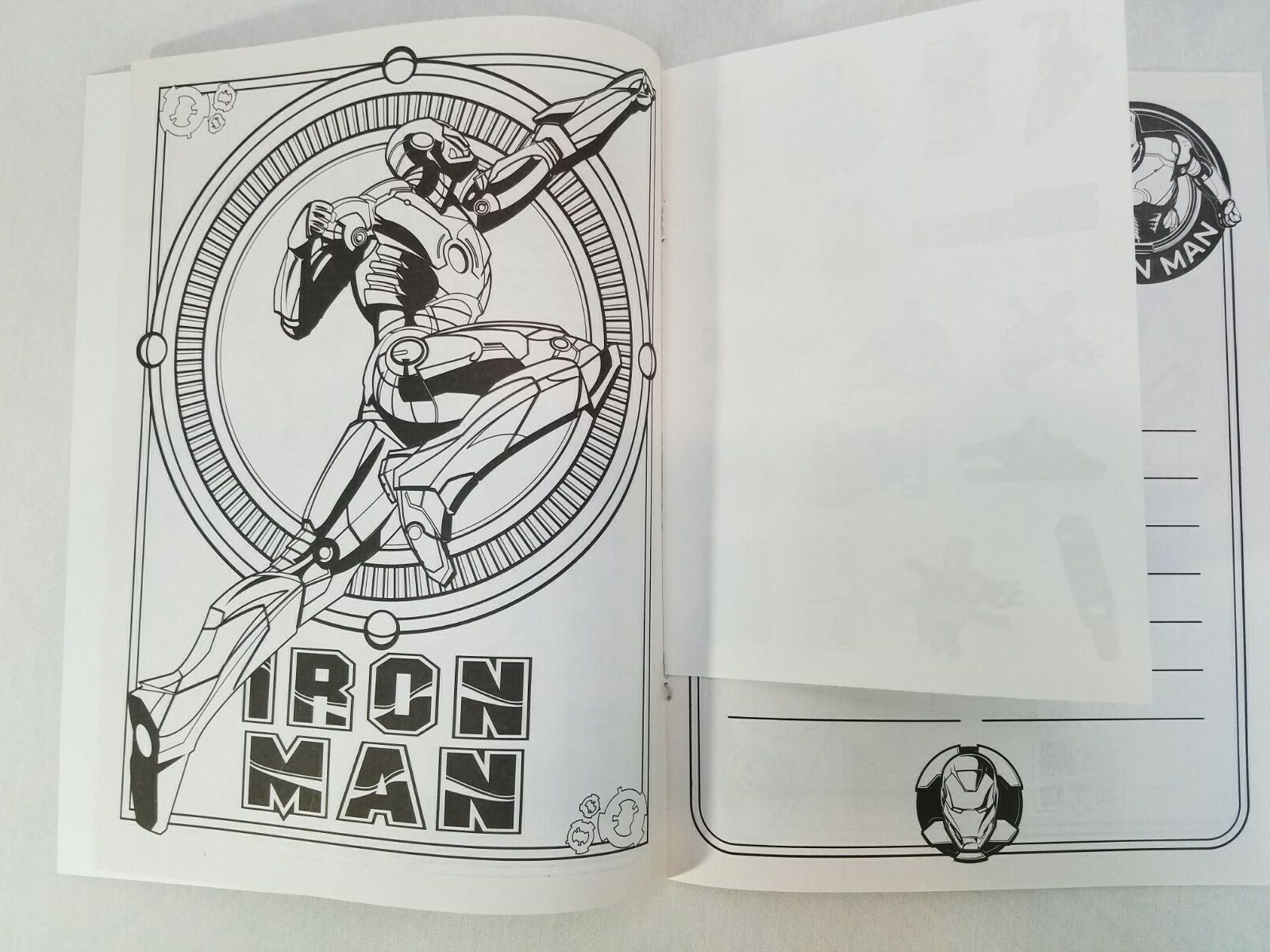 Marvel Iron Man Activity Book Includes 30 Stickers 2008 Bendon Publishing