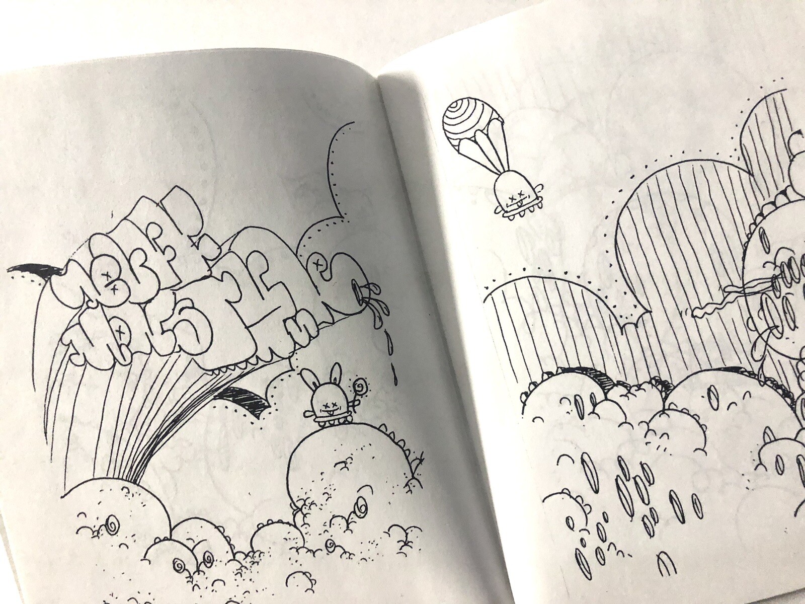 THE BUFF MONSTER COLORING BOOK Number 1 2002 45 Pages RARE STREET ART ZINE