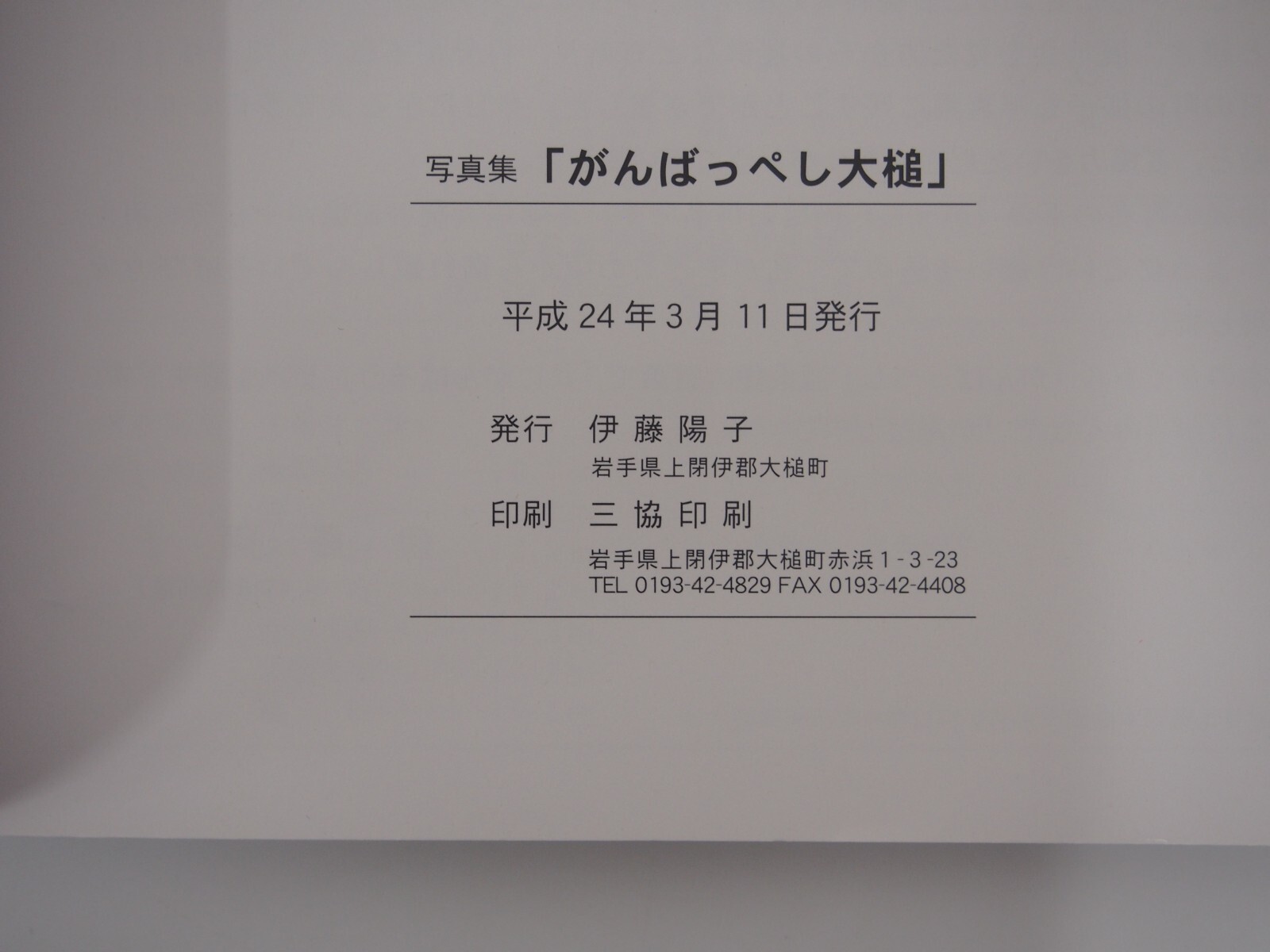 Good luck Otsuchi Record of Otsuchi Town Great East Japan Earthquake