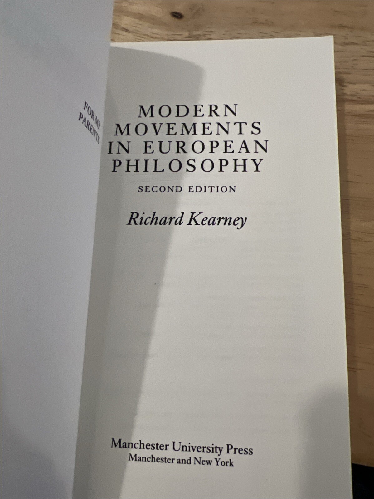 Modern Movements in European Philoso… by Kearney, Richard – Paperback