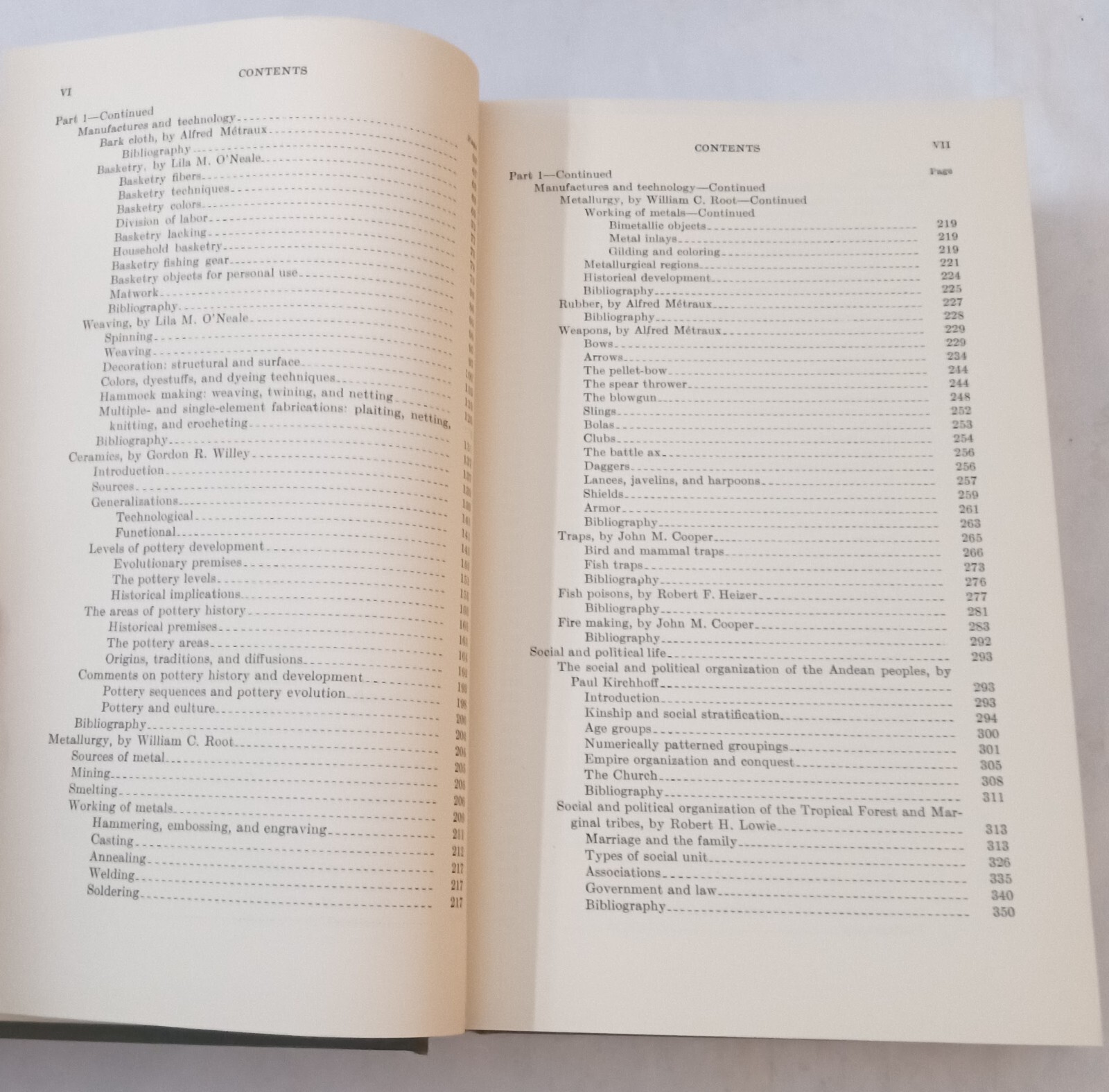 The Comparative Ethnology of South American Indians 1949 Hardcover