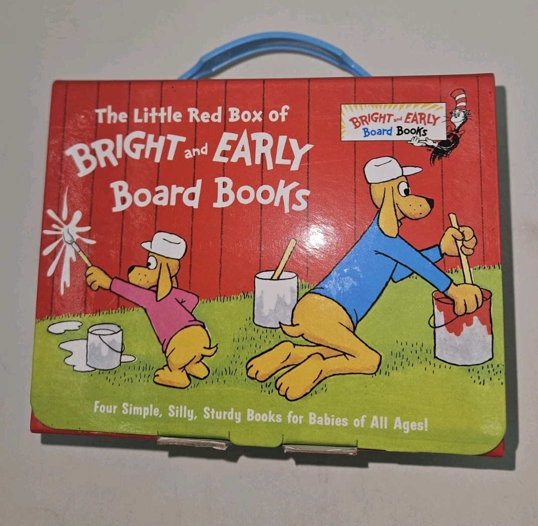 Bright & Early Dr Suess Little Red Box of Board Books Set w/4 Chunky Books