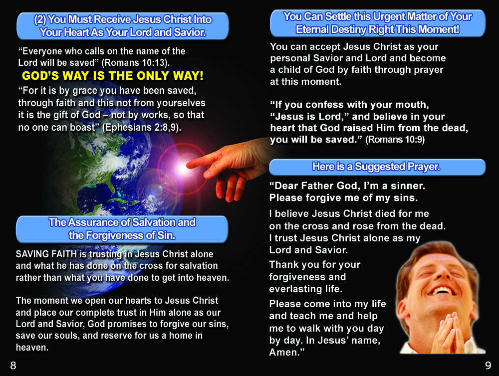 ENGLISH(NIV) Gospel Bible Tracts, Pack of 40 units in 4 Covers, 12 Pages Each