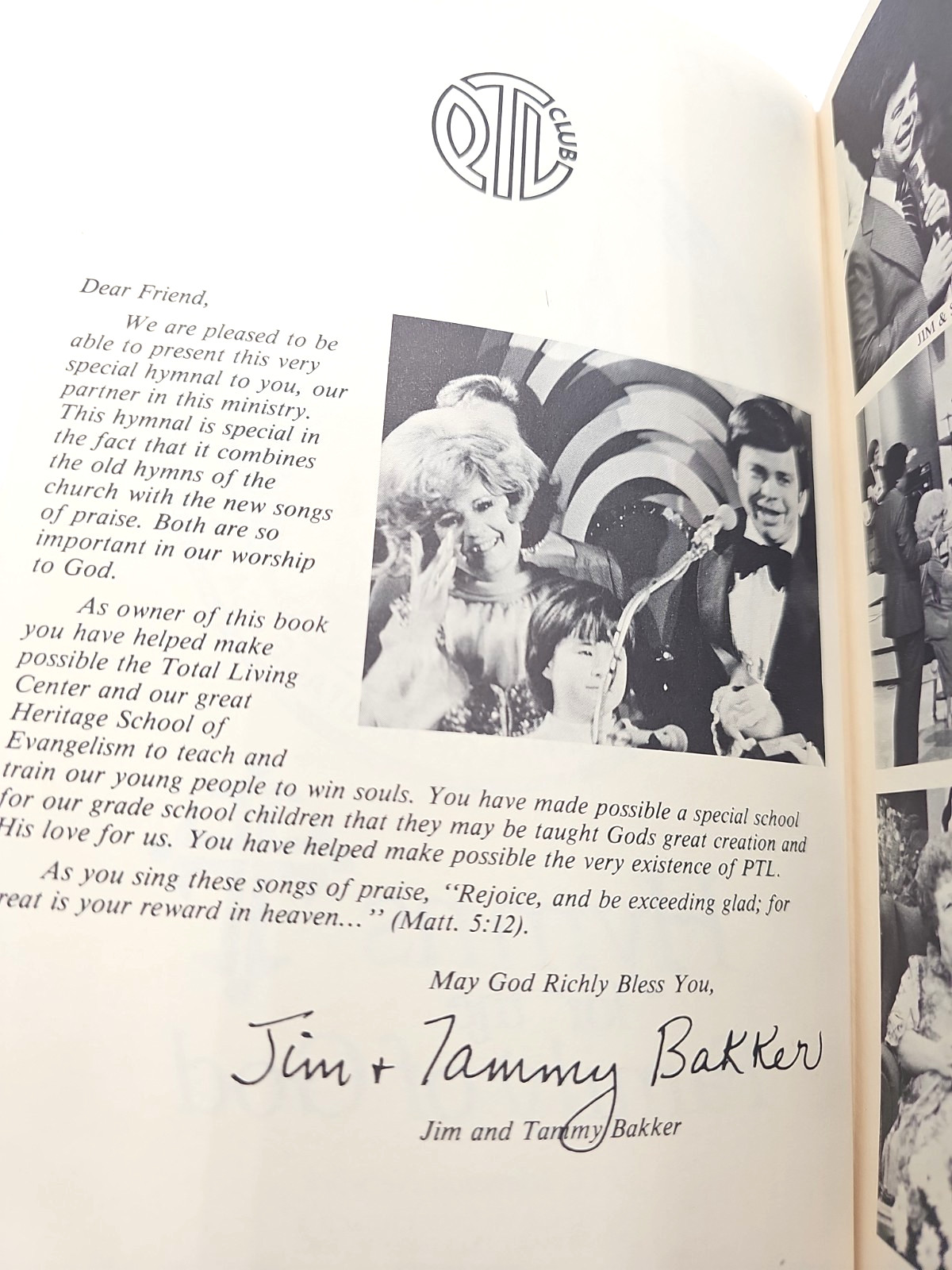 Hymns For The Family Of God The PTL Club Special Edition Jim Bakker Hardcover