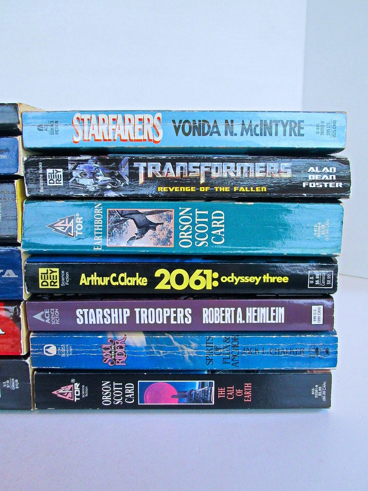 Lot of 13 Science Fiction Paperback Novels, Heinlein Pohl Card Chalker and Other