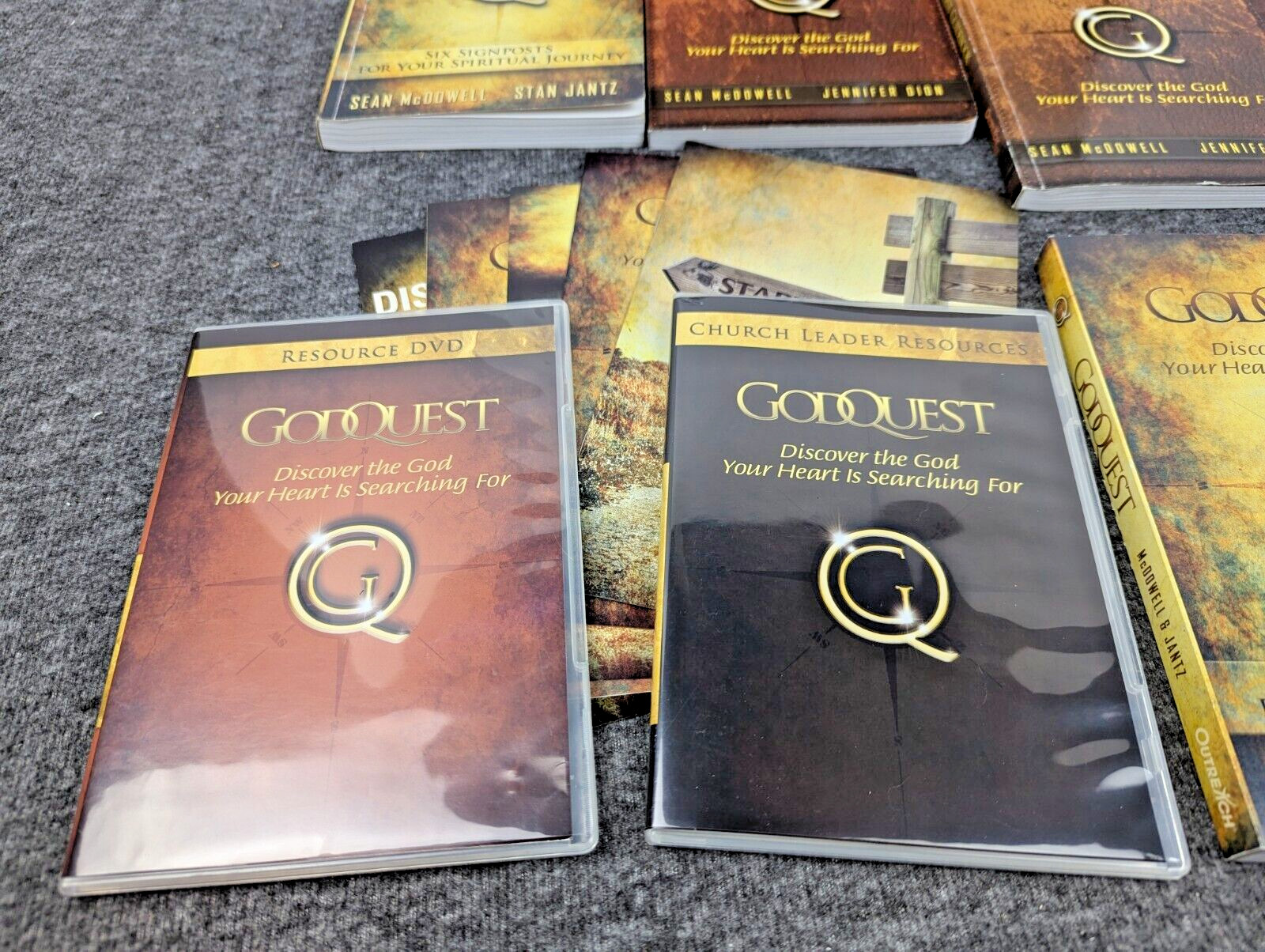 GodQuest Church Kit Bible Study – DVDs + All Books By McDowell, Sean – Excellent