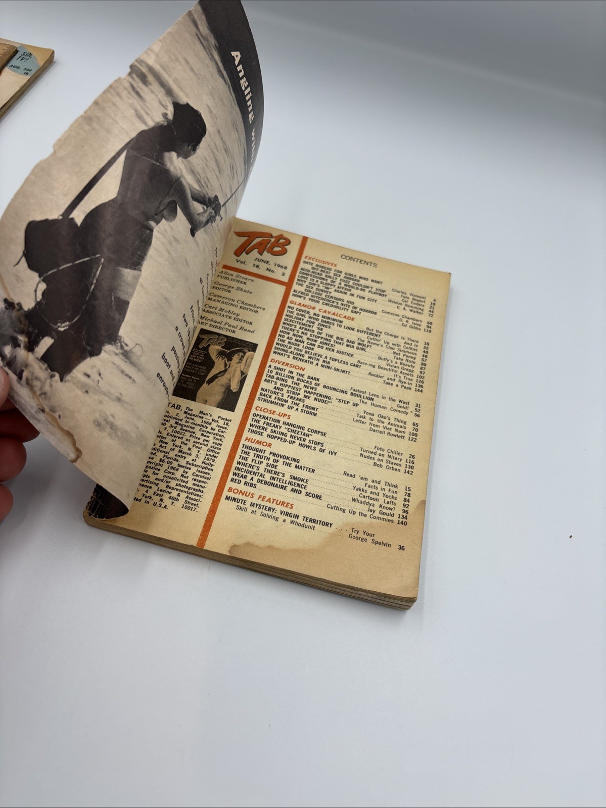 TAB “THE POCKET PICTURE MAGAZINE” June 1968 VINTAGE EROTIC BOOK